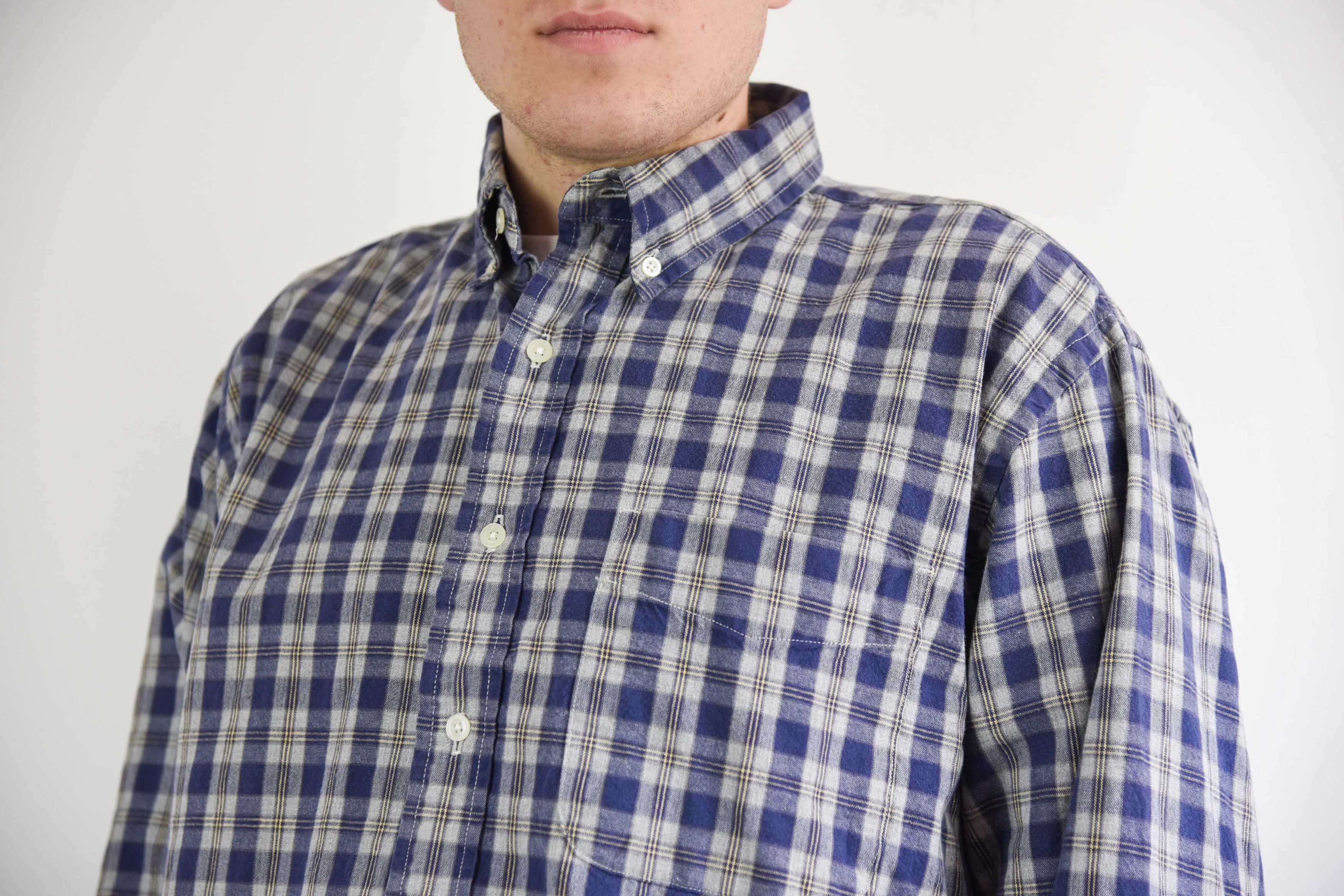 Eddie Bauer × Vintage Vintage Men Shirt M Check Long Sleeved Button Up Fannel Top Size US M / EU 48-50 / 2 - 5 Thumbnail