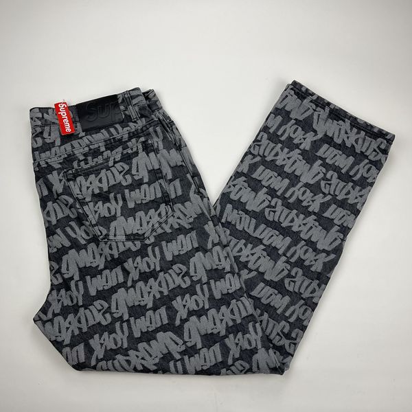 Supreme Supreme Fat Tip Jacquard Regular Denim Jeans size 36 | Grailed