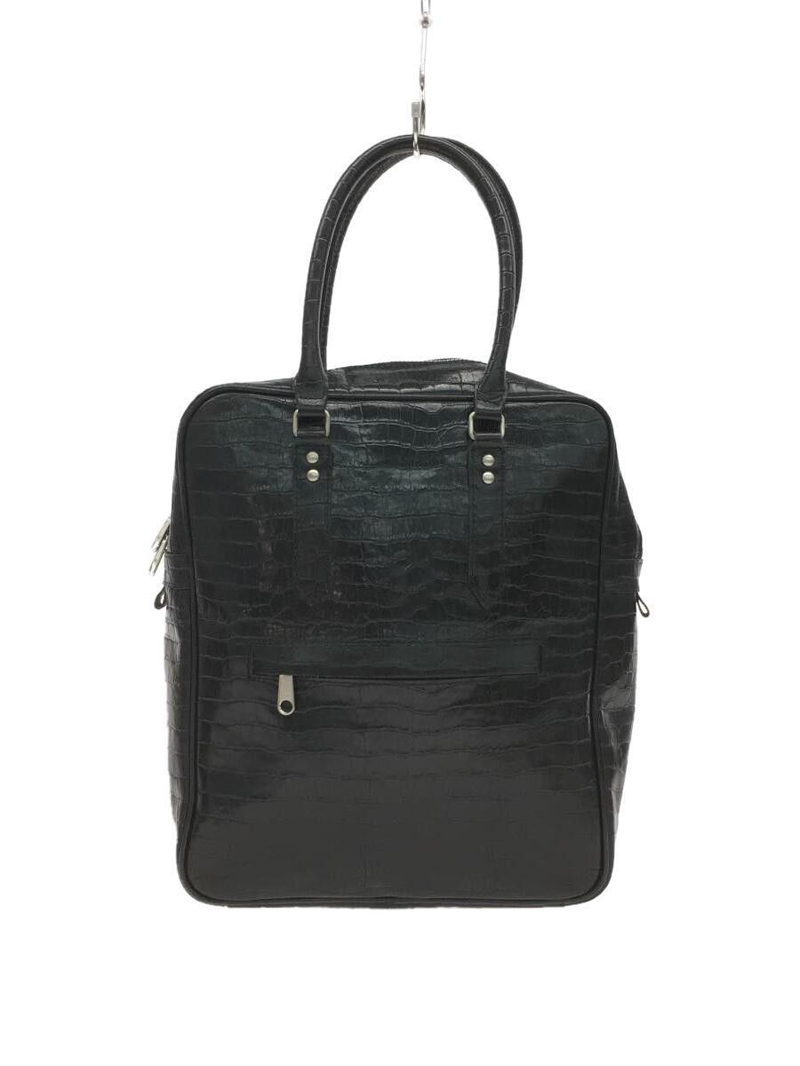 Cowhide Leather Crocodile Embossed Carry Bag