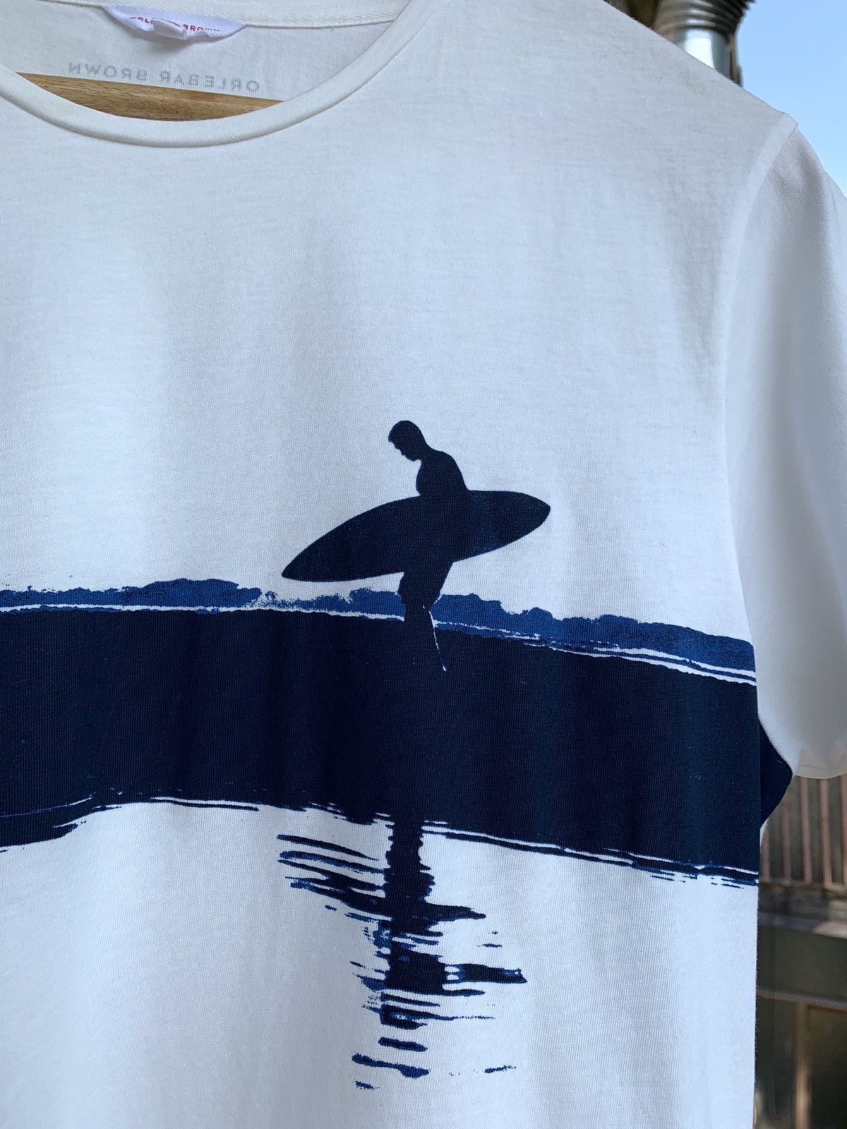 Orlebar Brown Orlebar Brown White Surfing T-Shirt Size US M / EU 48-50 / 2 - 5 Thumbnail