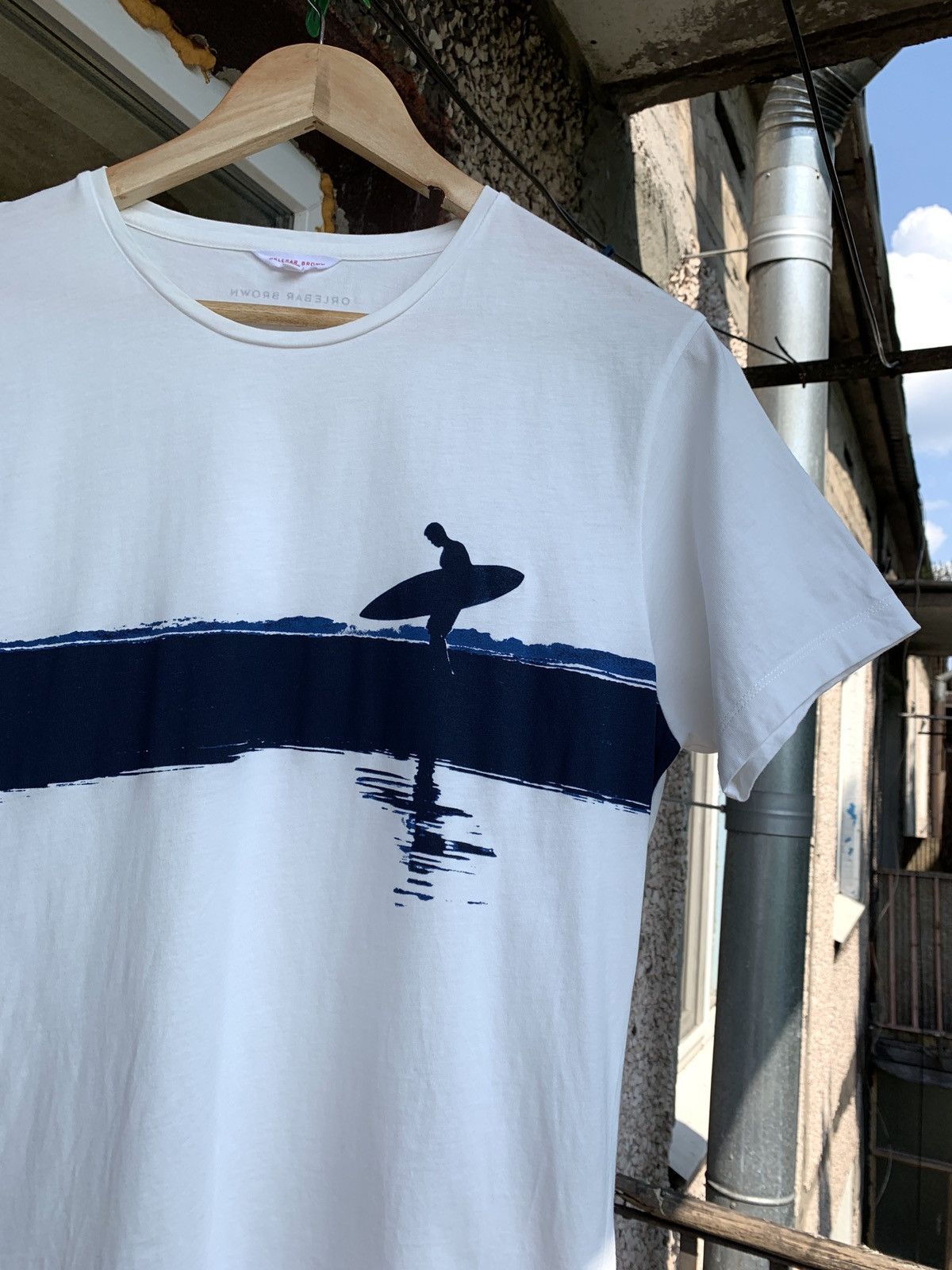 Orlebar Brown Orlebar Brown White Surfing T-Shirt Size US M / EU 48-50 / 2 - 4 Thumbnail