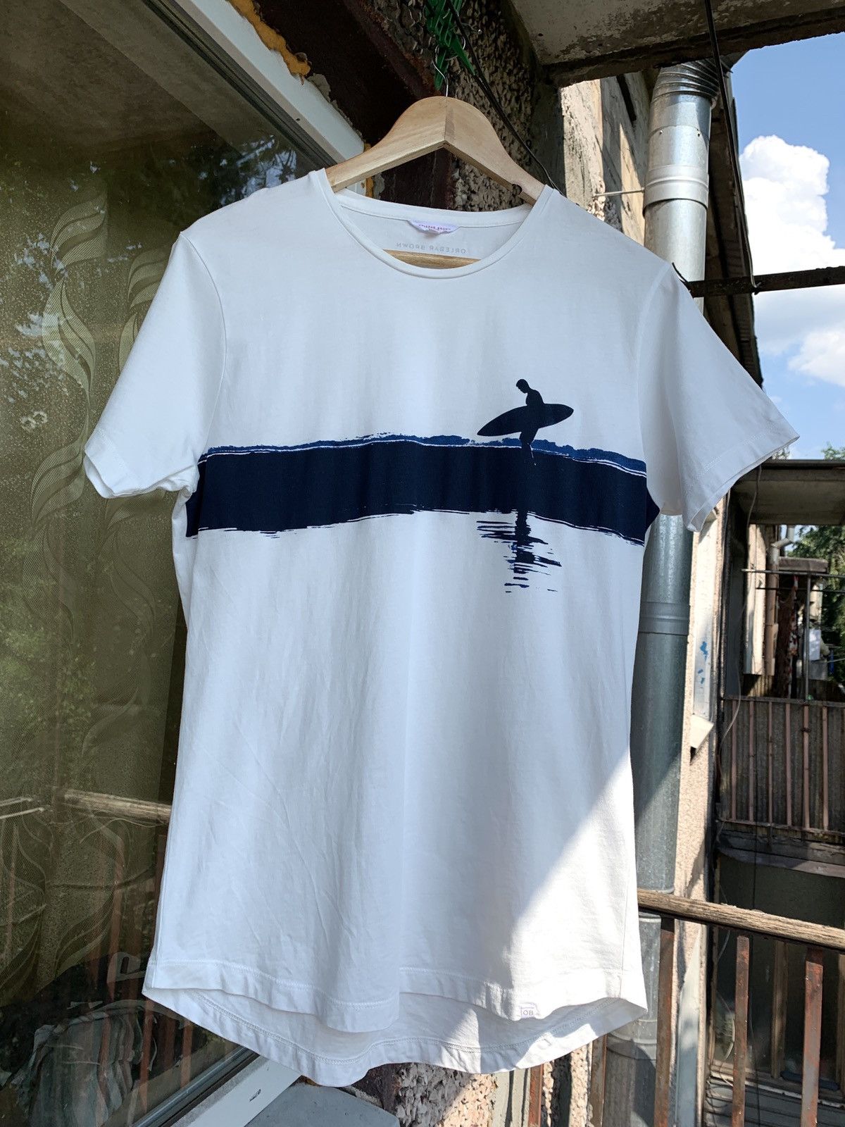 Orlebar Brown Orlebar Brown White Surfing T-Shirt Size US M / EU 48-50 / 2 - 1 Thumbnail
