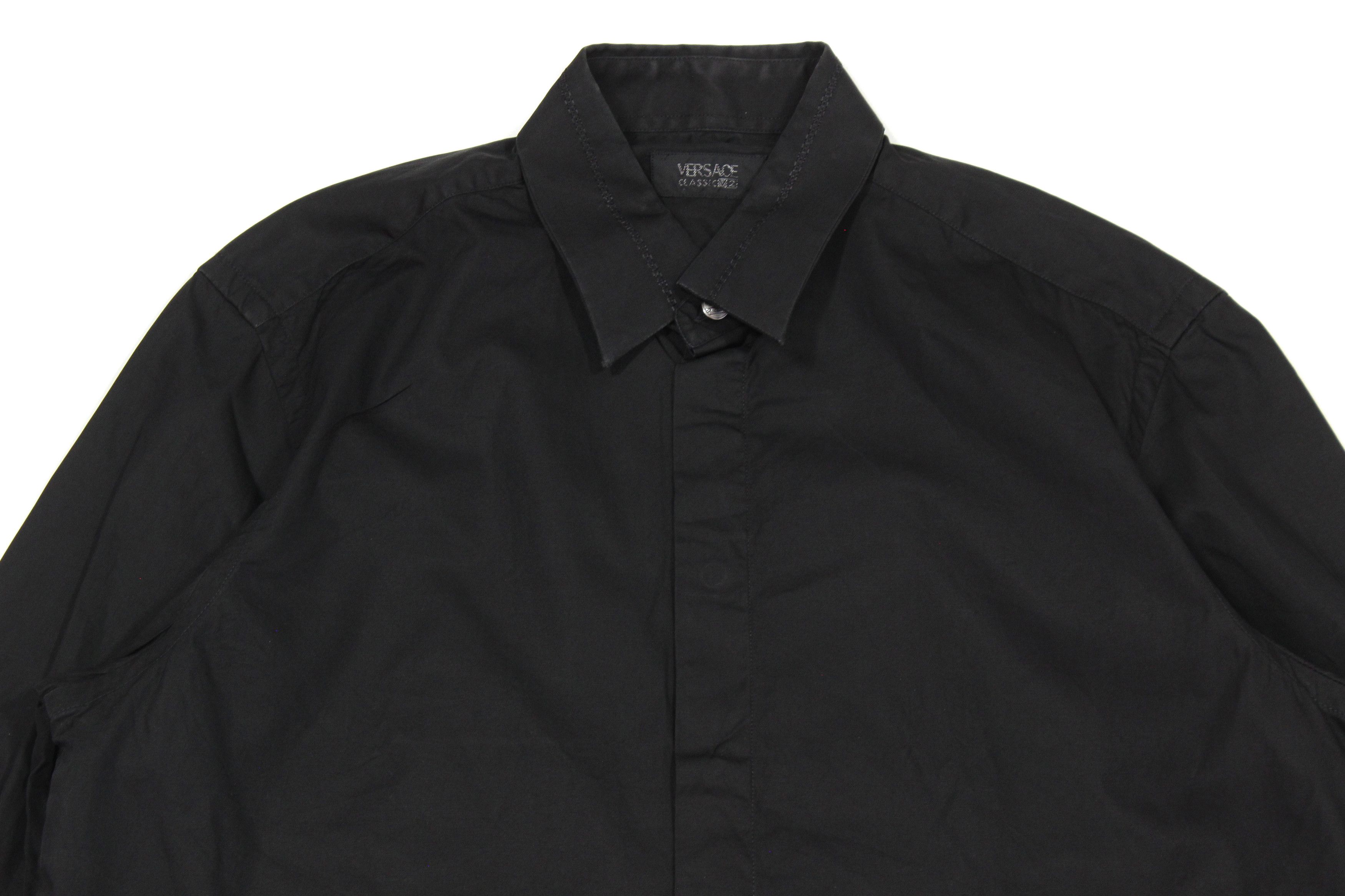 Versace 90S Dress Shirt Vintage 39 Size Size US L / EU 52-54 / 3 - 3 Thumbnail