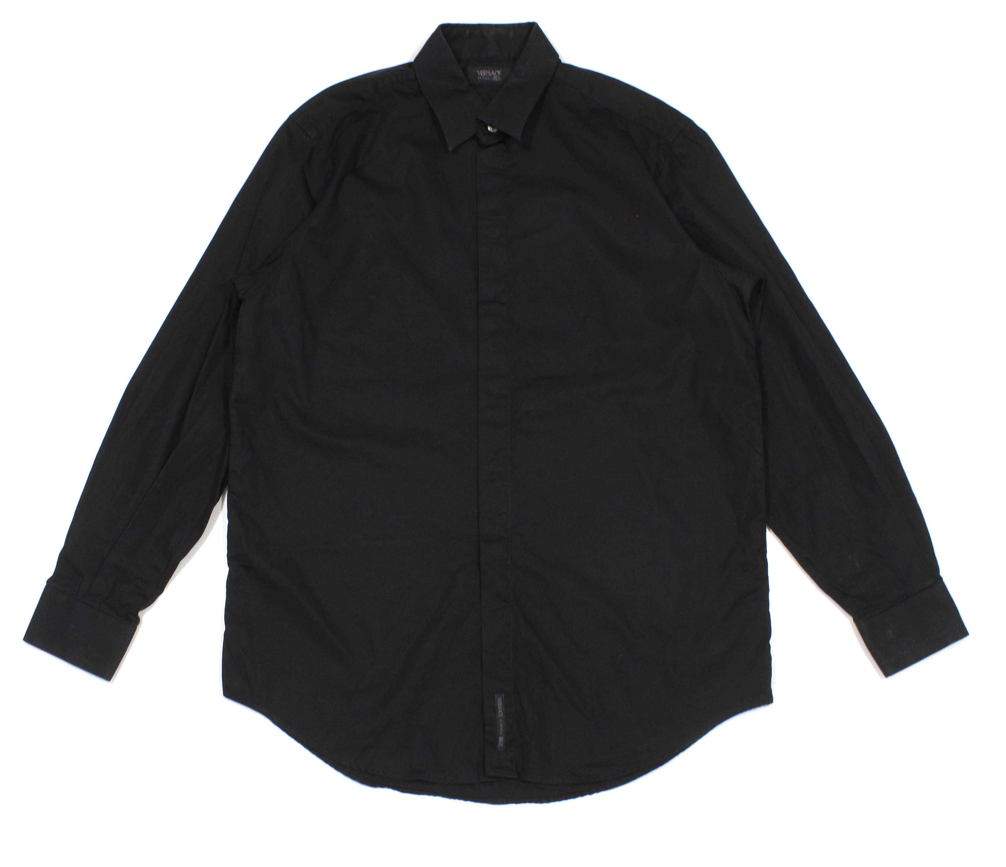 Versace 90S Dress Shirt Vintage 39 Size Size US L / EU 52-54 / 3 - 1 Thumbnail