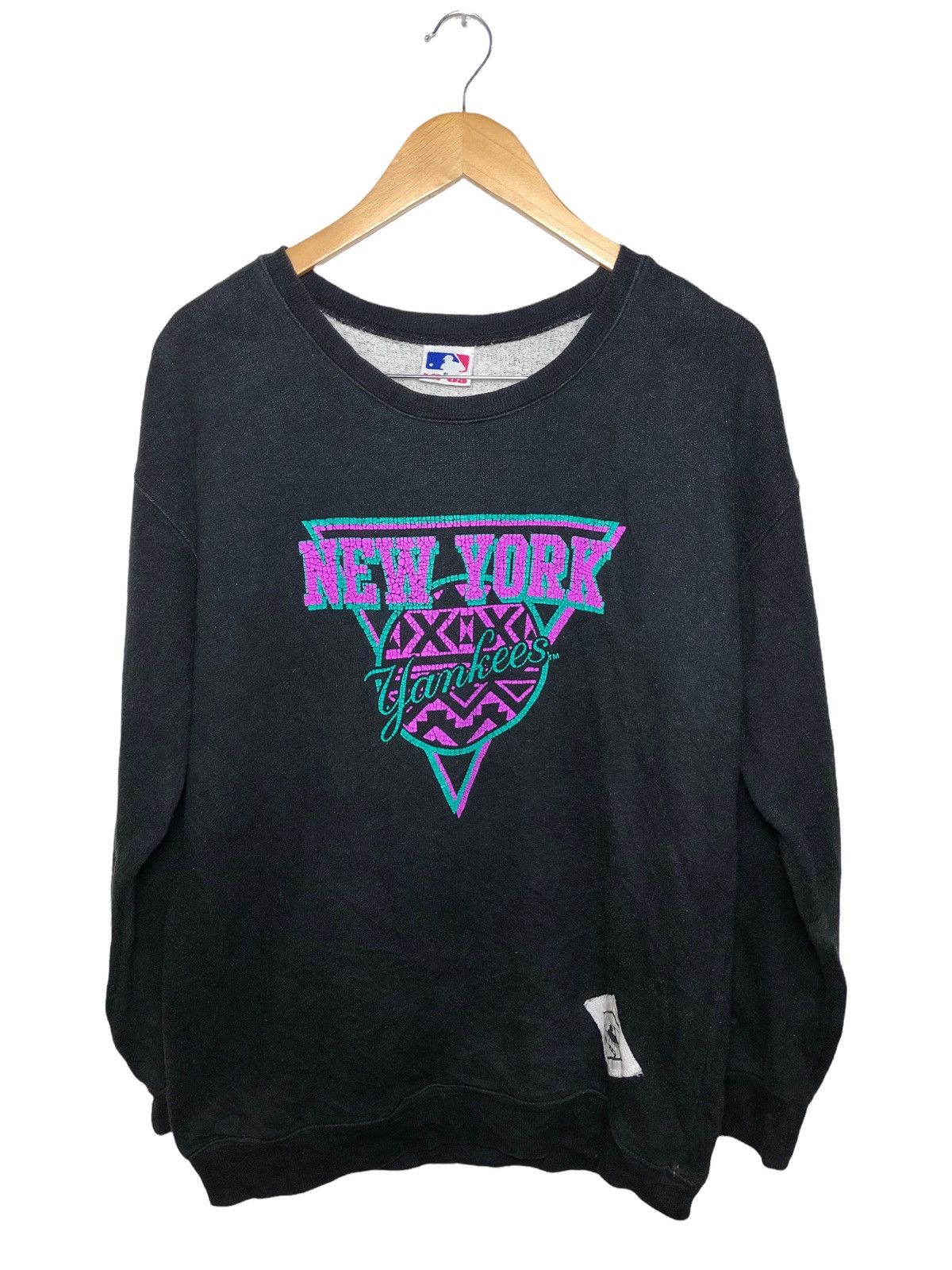 MLB × New York Yankees × Vintage Vintage 90s Mlb Yankess Sweatshirt Size US L / EU 52-54 / 3 - 1 Thumbnail