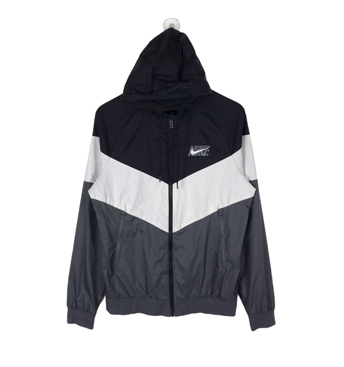Nike swoosh double side logo windbreaker jacket - Main Image