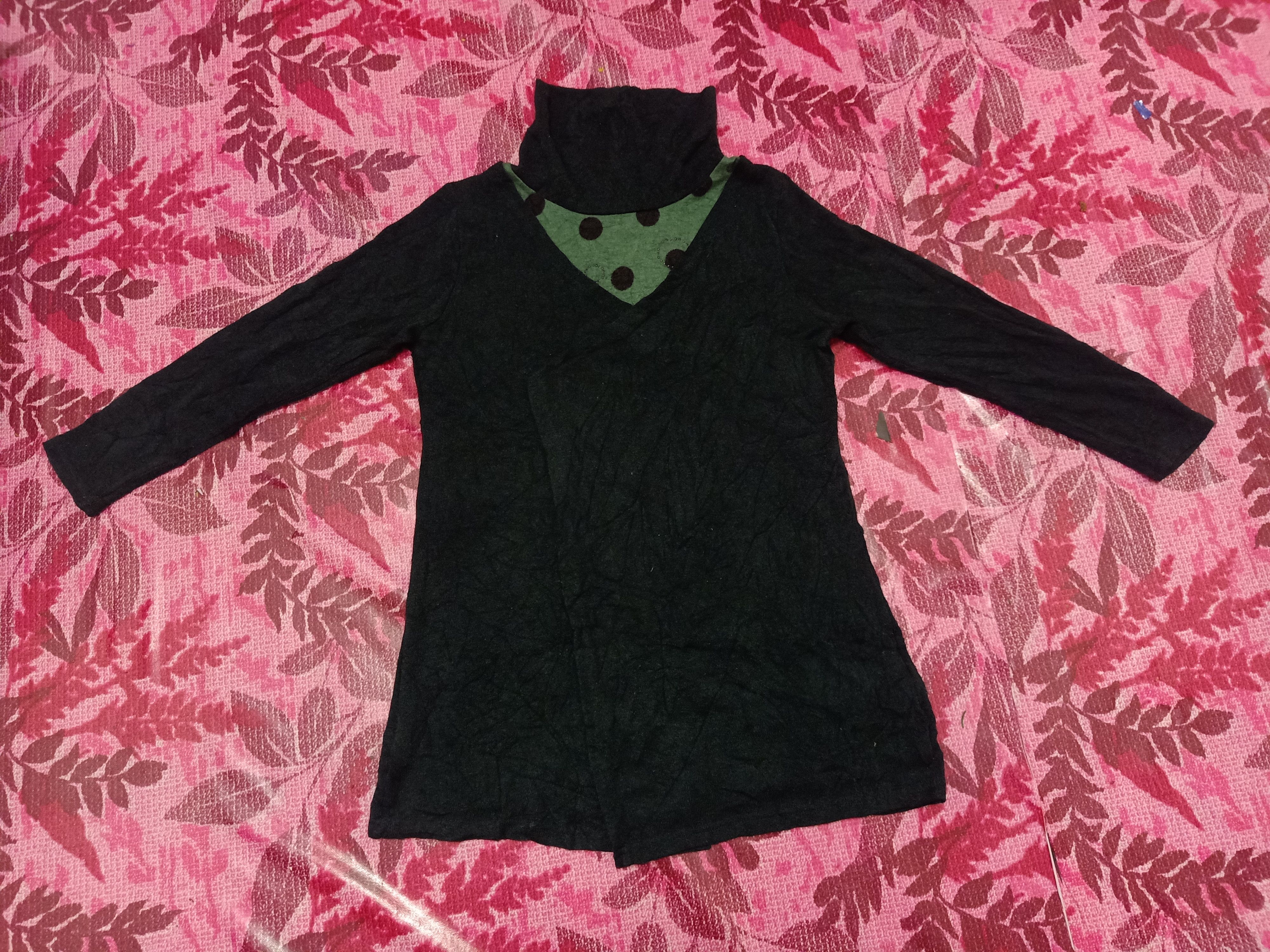 Japanese Brand Vtg mimoSalip Knitwear Turtle Neck Size US M / EU 48-50 / 2 - 1 Thumbnail