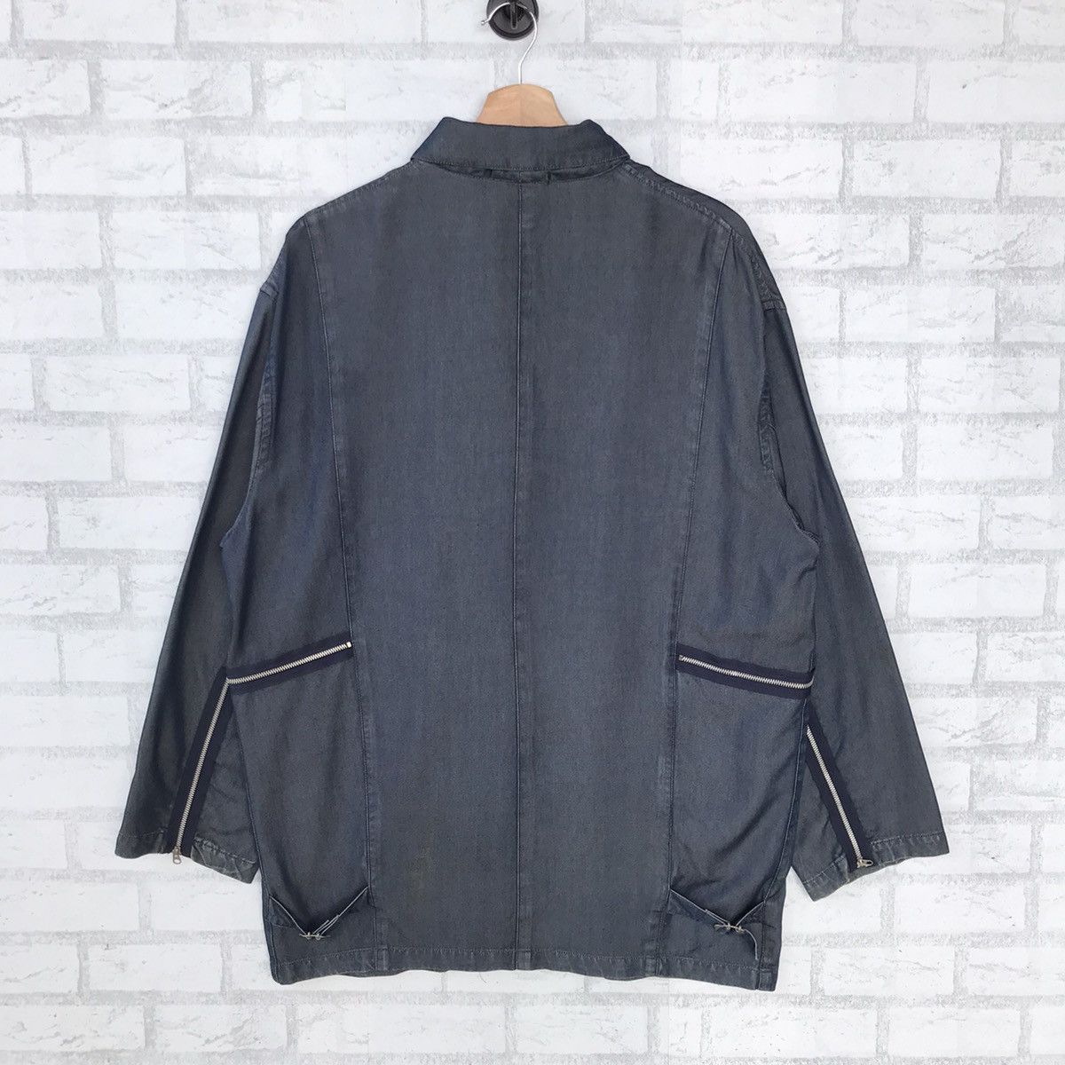 ATSURO TAYAMA Archival A.T Atsuro Tayama 100% Rayon Multi-Zipper Jacket Size L / US 10 / IT 46 - 2 Thumbnail