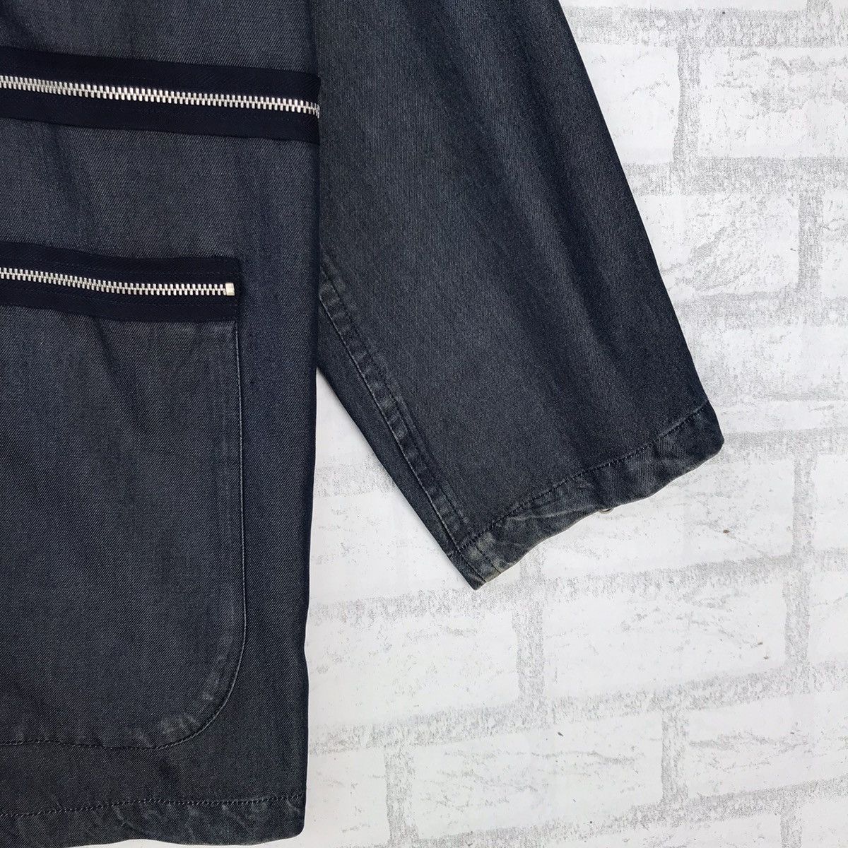 ATSURO TAYAMA Archival A.T Atsuro Tayama 100% Rayon Multi-Zipper Jacket Size L / US 10 / IT 46 - 7 Thumbnail