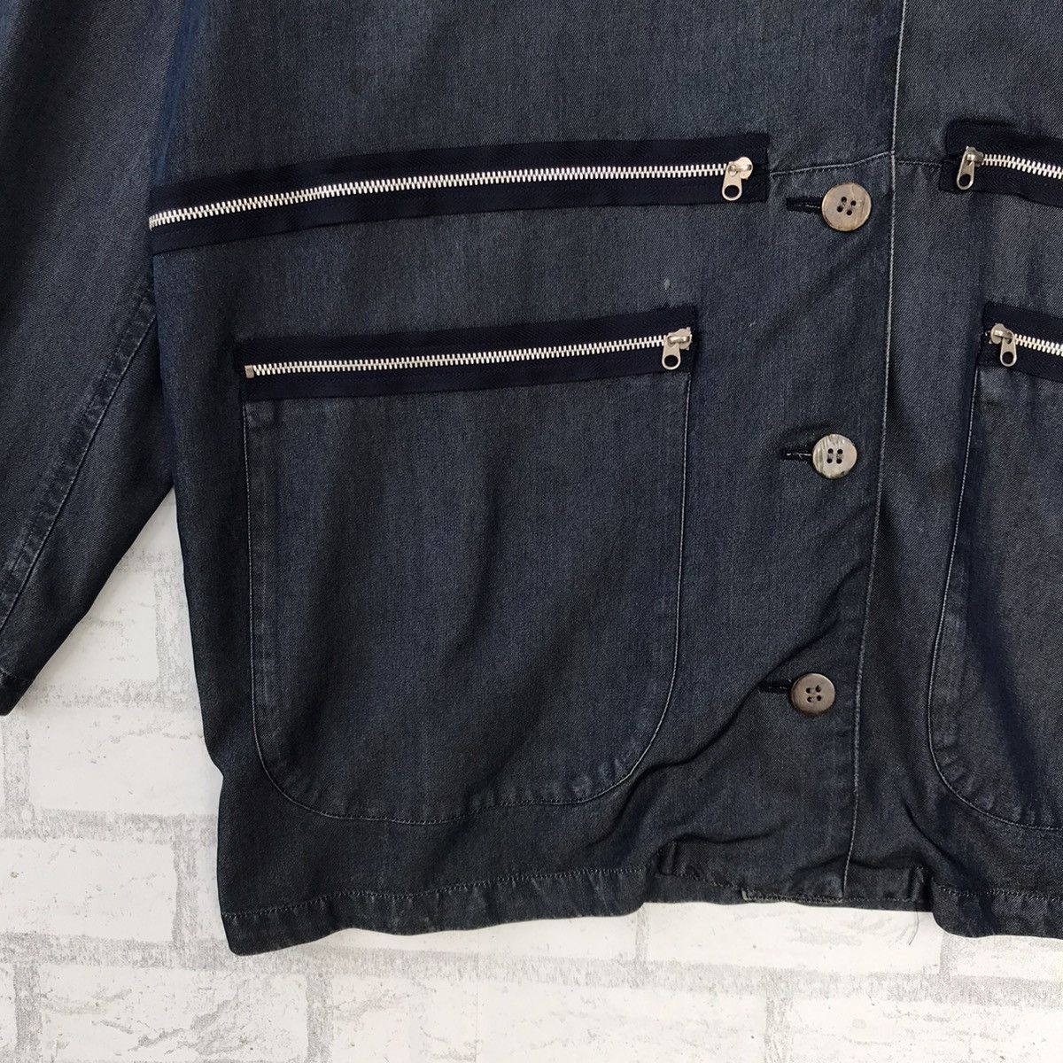 ATSURO TAYAMA Archival A.T Atsuro Tayama 100% Rayon Multi-Zipper Jacket Size L / US 10 / IT 46 - 5 Thumbnail