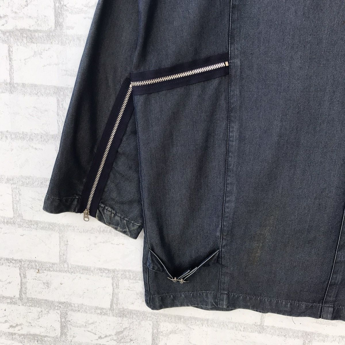 ATSURO TAYAMA Archival A.T Atsuro Tayama 100% Rayon Multi-Zipper Jacket Size L / US 10 / IT 46 - 9 Thumbnail