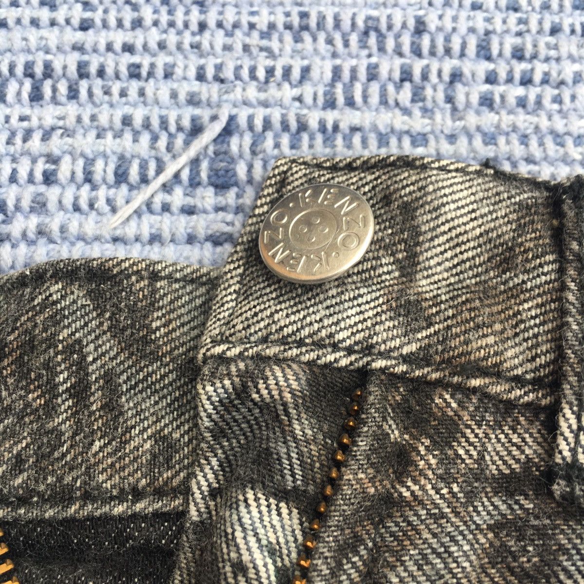 Kenzo vintage denim skirt tiger printed Size 26" / US 2 / IT 38 - 4 Thumbnail