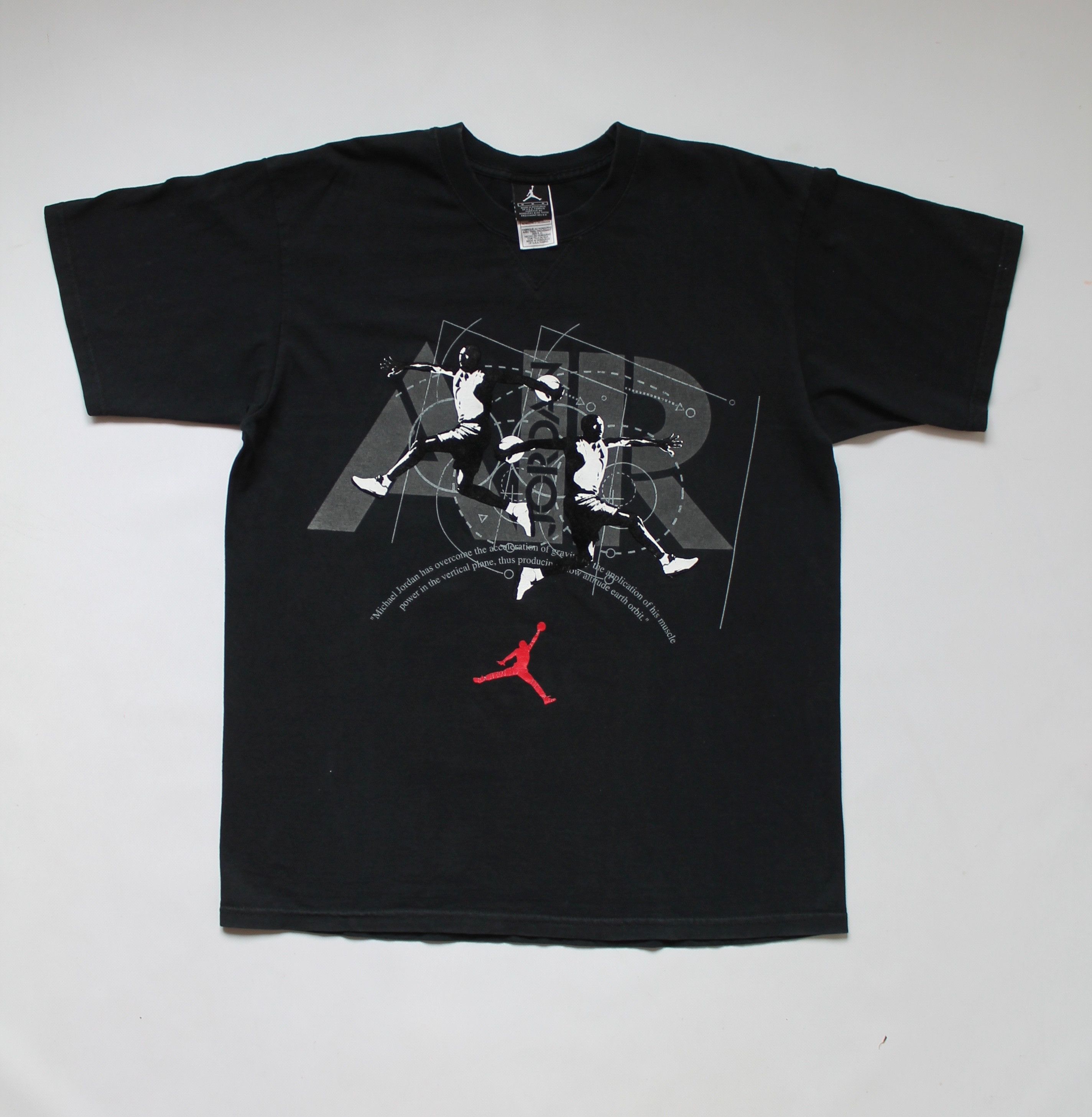 Jordan Brand Air Jordan T shirt Heavy Cotton Reflective Velvet Print Size US M / EU 48-50 / 2 - 2 Thumbnail