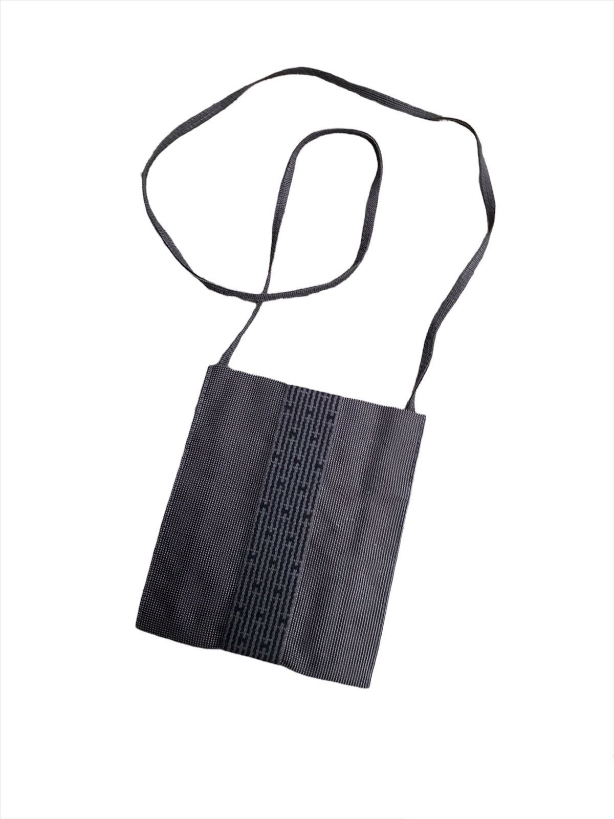 Hermes HERMES HERLINE BLACK CANVAS CROSSBODY POUCH POCHETTE Size ONE SIZE - 2 Thumbnail