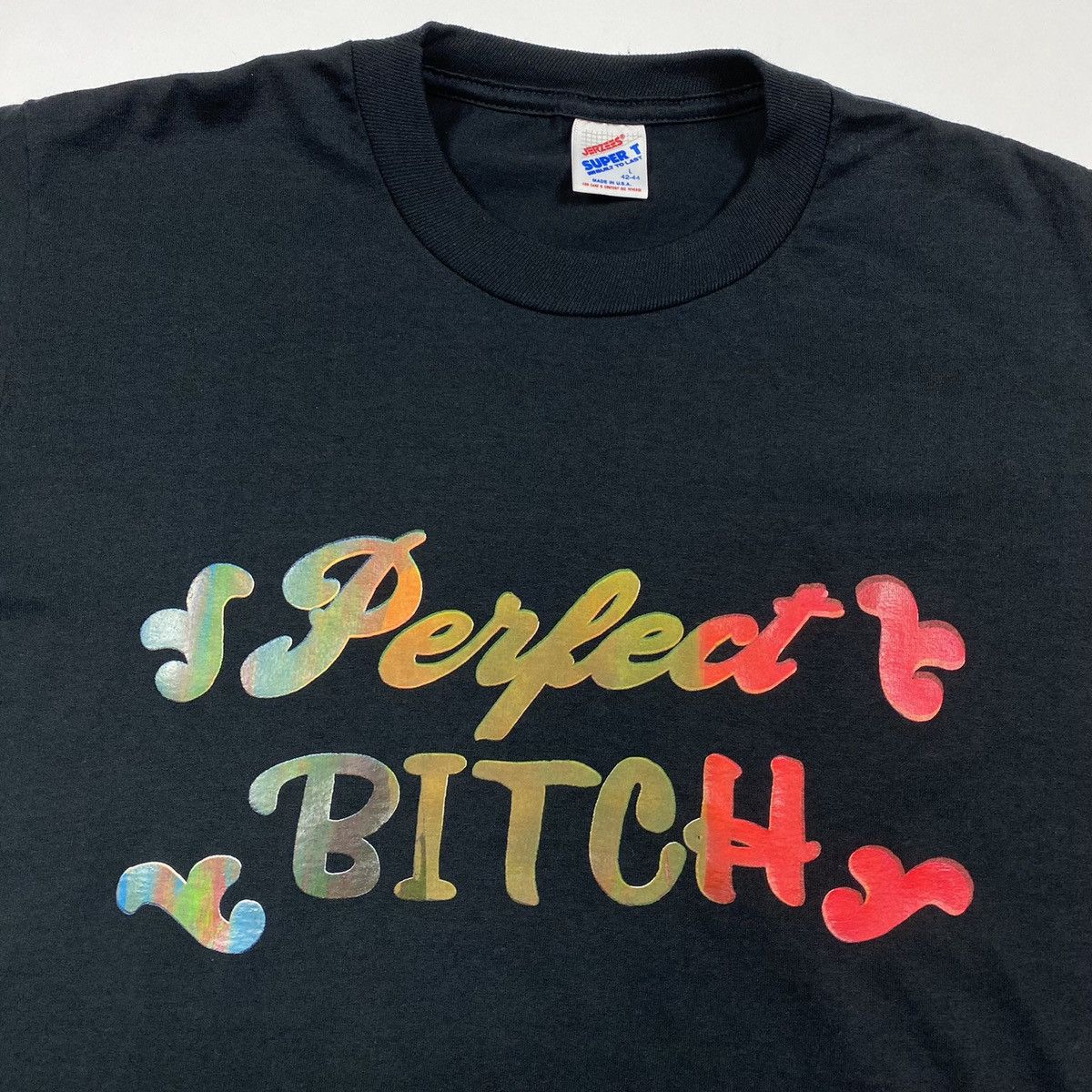 Vintage Vintage 90s Perfect Bitch Humor T-Shirt Size L Size US L / EU 52-54 / 3 - 2 Thumbnail