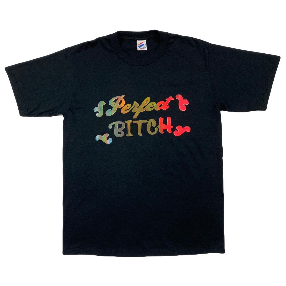 Vintage Vintage 90s Perfect Bitch Humor T-Shirt Size L Size US L / EU 52-54 / 3 - 1 Thumbnail