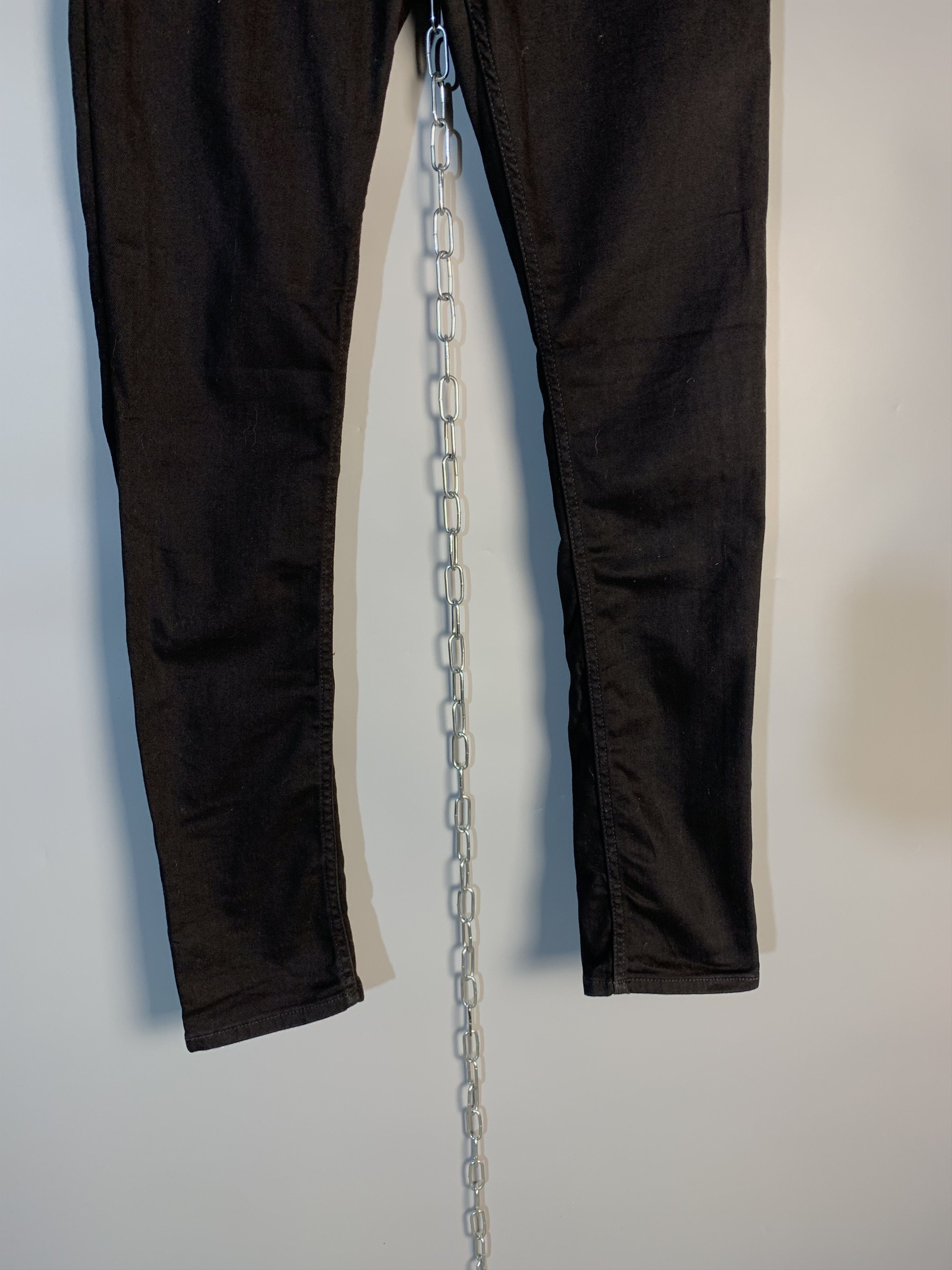 Sandro Sandro Paris Black Mid Rise Slim Fit Skinny Jeans Pants Size US 32 / EU 48 - 3 Thumbnail