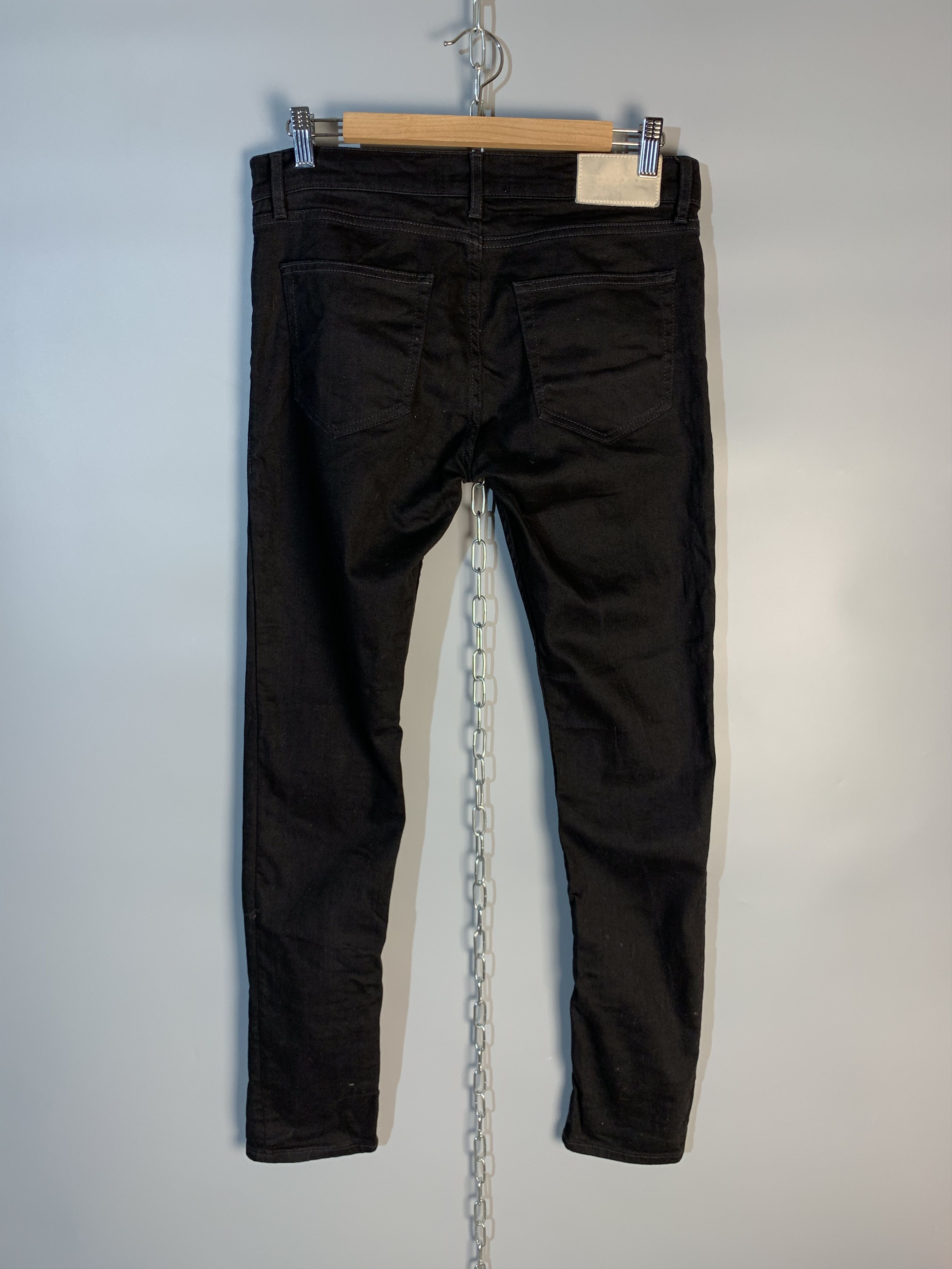 Sandro Sandro Paris Black Mid Rise Slim Fit Skinny Jeans Pants Size US 32 / EU 48 - 2 Thumbnail