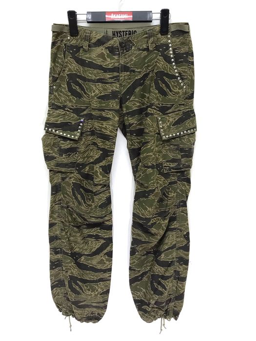 Military 🛩Hysteric Glamour Tiger Striped Cargo Pant Low Rise Size US 29 - 2 Preview