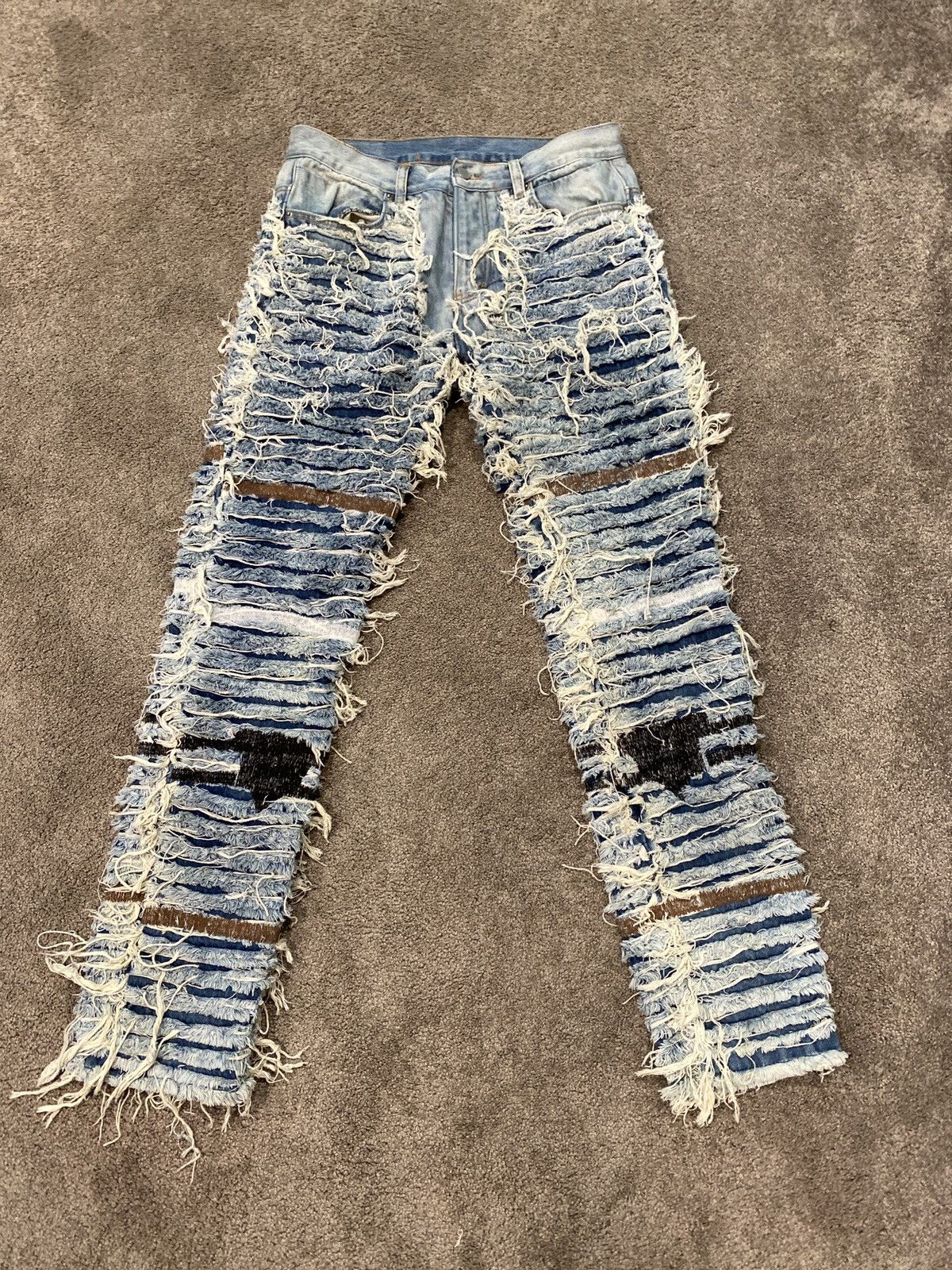 image of Hype x Mnml La D110 Denim Alyx Blackmeans Inspired Denim in Blue, Men's (Size 33)