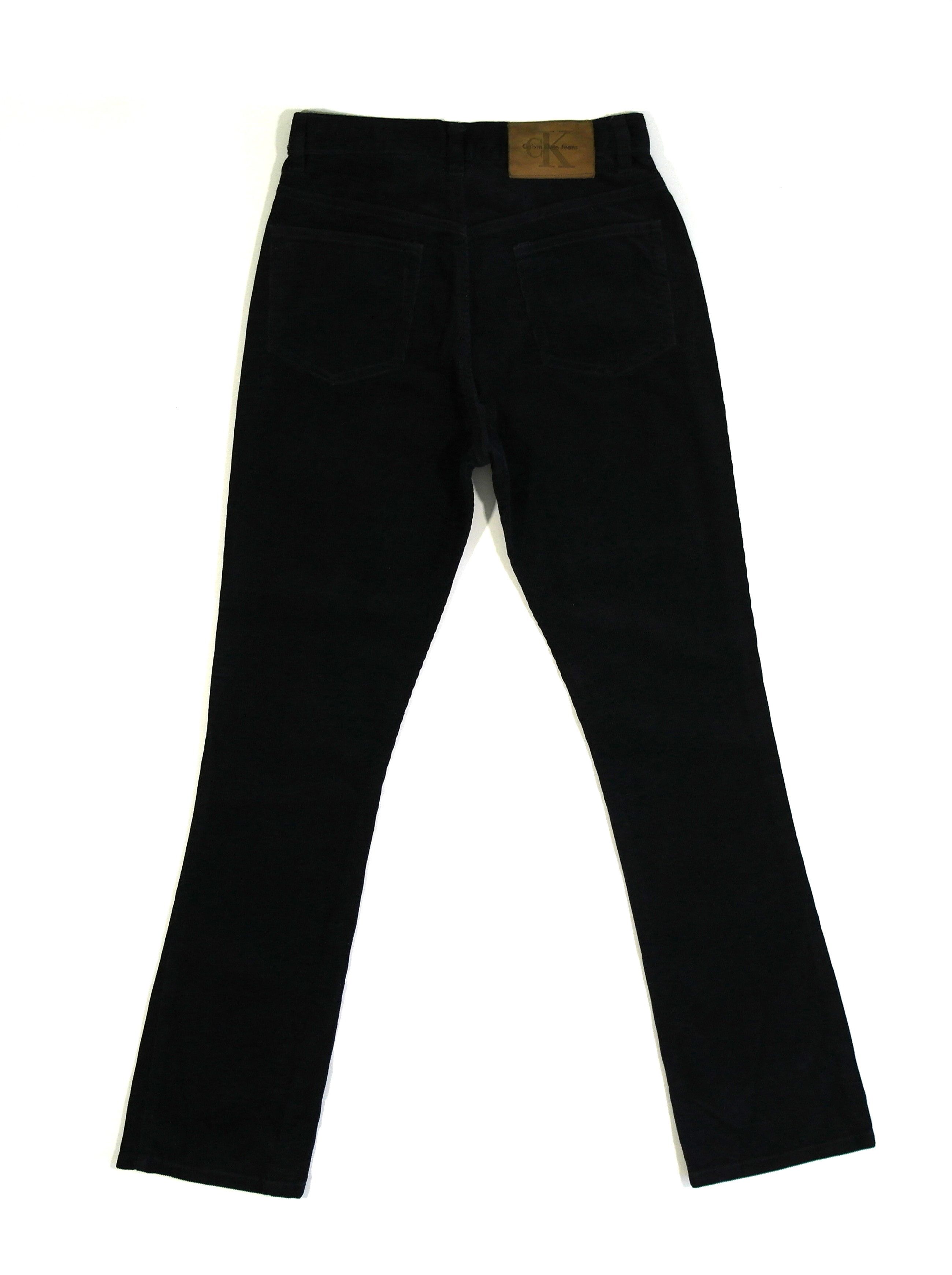 Calvin Klein Calvin Klein Velvet Pants Blue Navy Size 25" / US 0 / IT 36 - 2 Thumbnail
