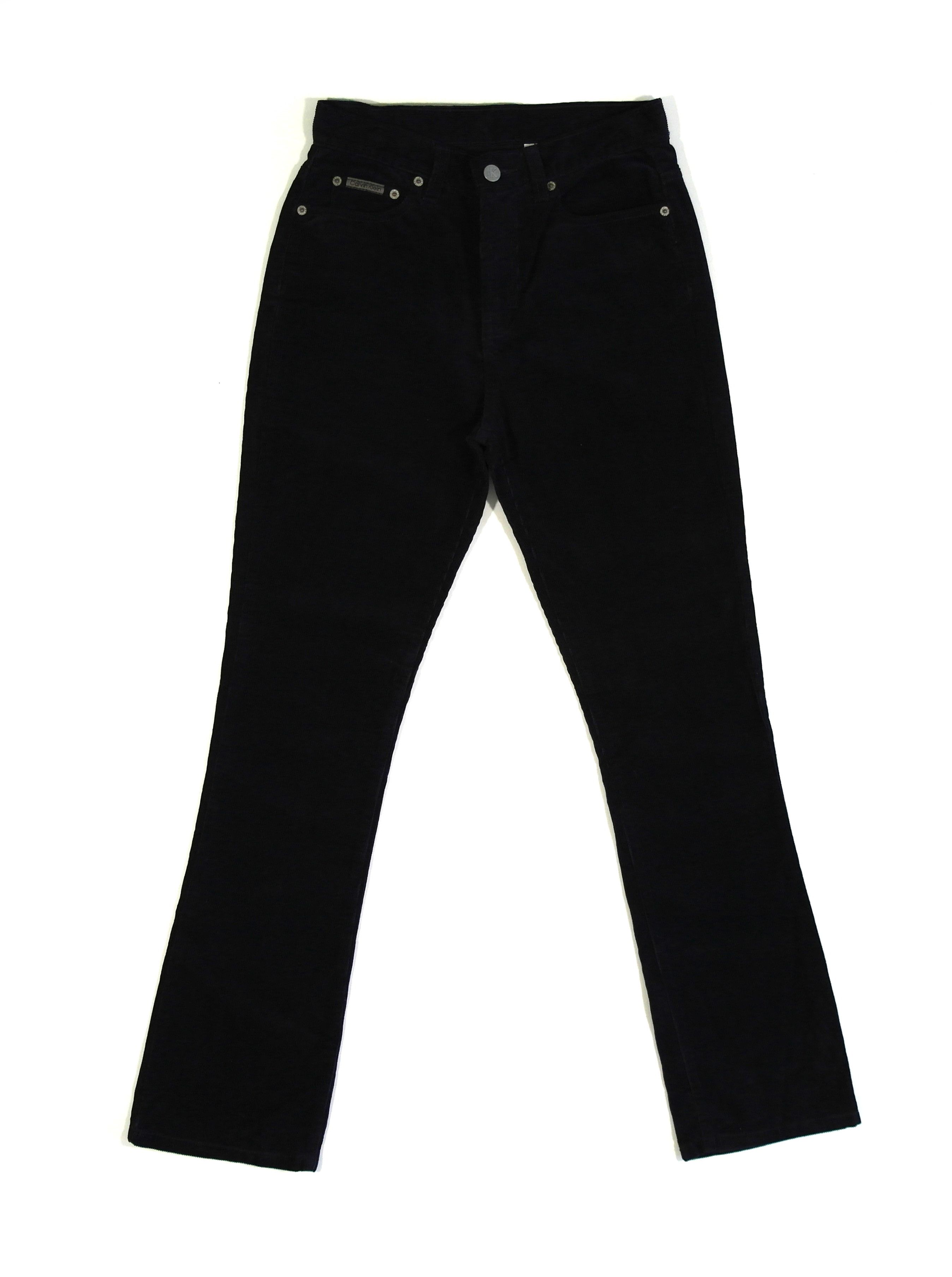 Calvin Klein Calvin Klein Velvet Pants Blue Navy Size 25" / US 0 / IT 36 - 1 Thumbnail