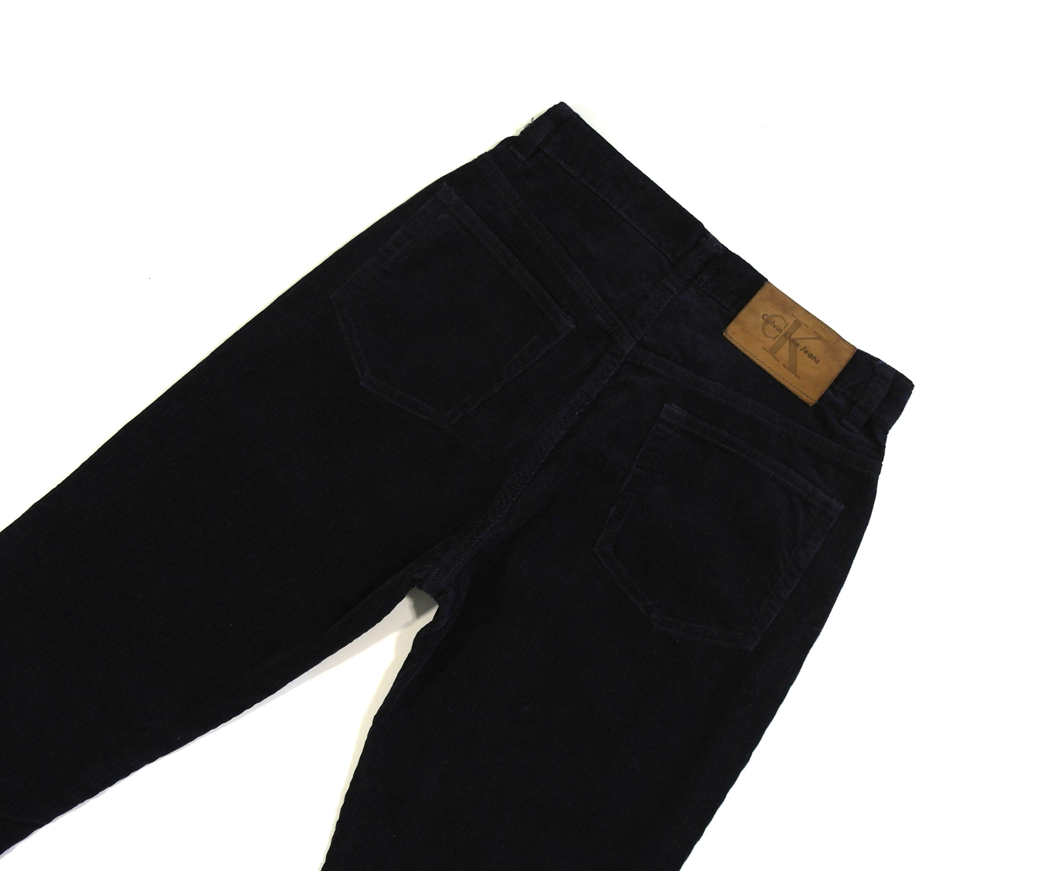 Calvin Klein Calvin Klein Velvet Pants Blue Navy Size 25" / US 0 / IT 36 - 4 Thumbnail