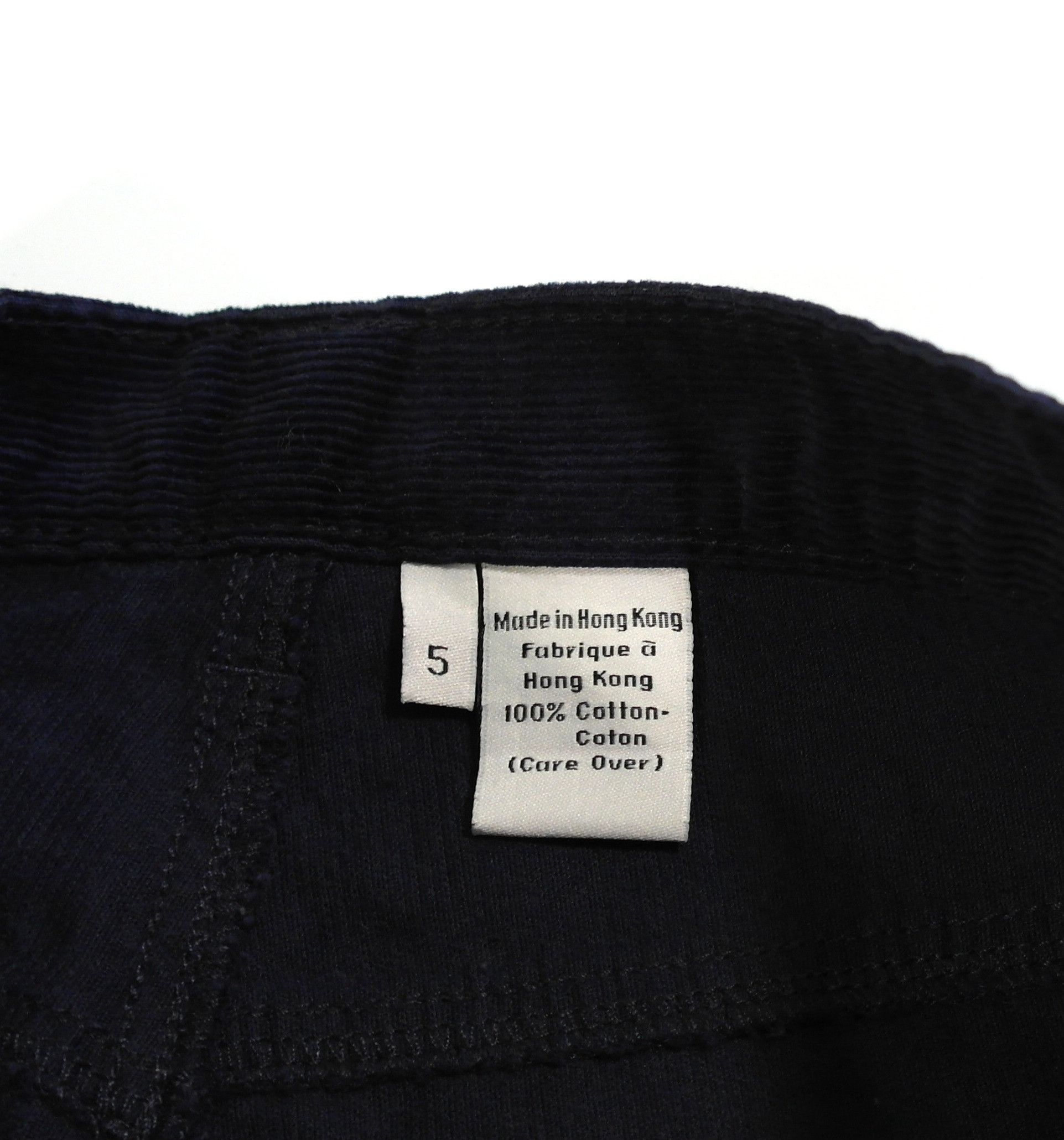 Calvin Klein Calvin Klein Velvet Pants Blue Navy Size 25" / US 0 / IT 36 - 8 Thumbnail