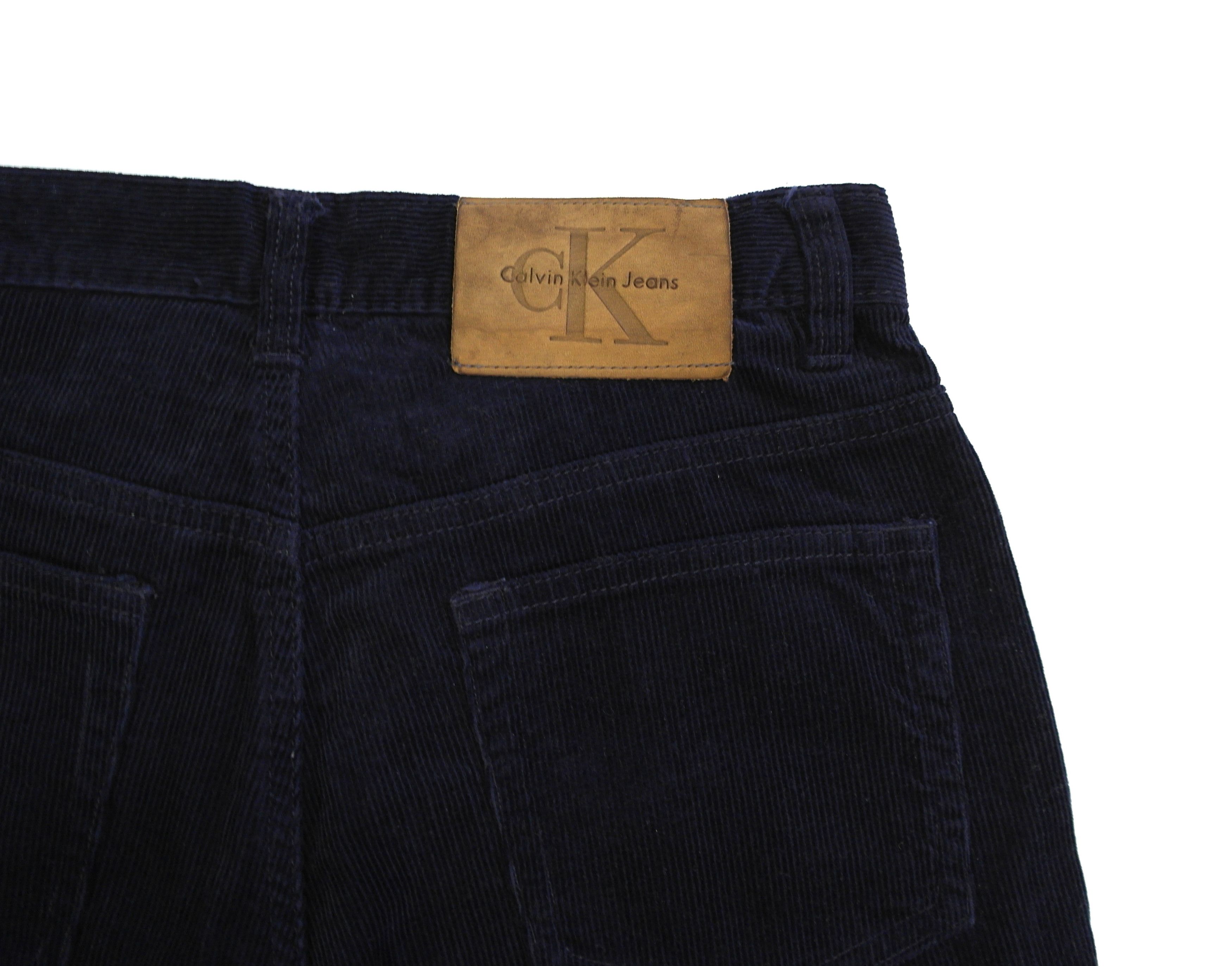 Calvin Klein Calvin Klein Velvet Pants Blue Navy Size 25" / US 0 / IT 36 - 6 Thumbnail
