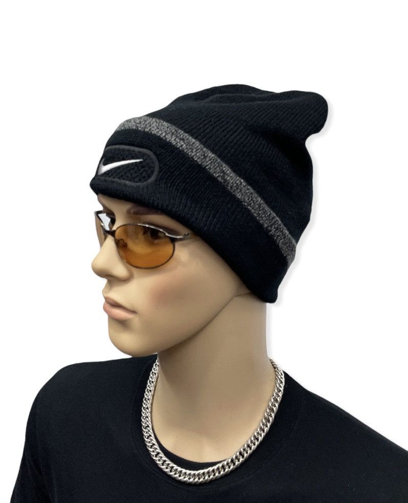 Nike 90’s NIKE Center Swoosh Embroidery Acrylic Beanie Size ONE SIZE - 3 Thumbnail