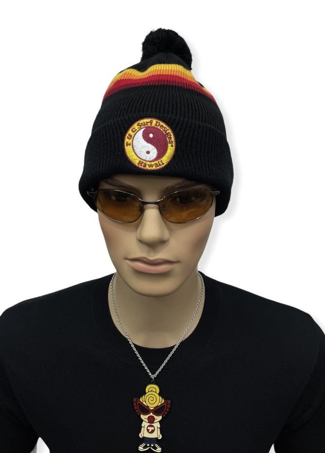 Japanese Brand VTG 90’s TOWN & COUNTRY SURF DESIGN HAWAII Acrylic Beanie Size ONE SIZE - 1 Thumbnail