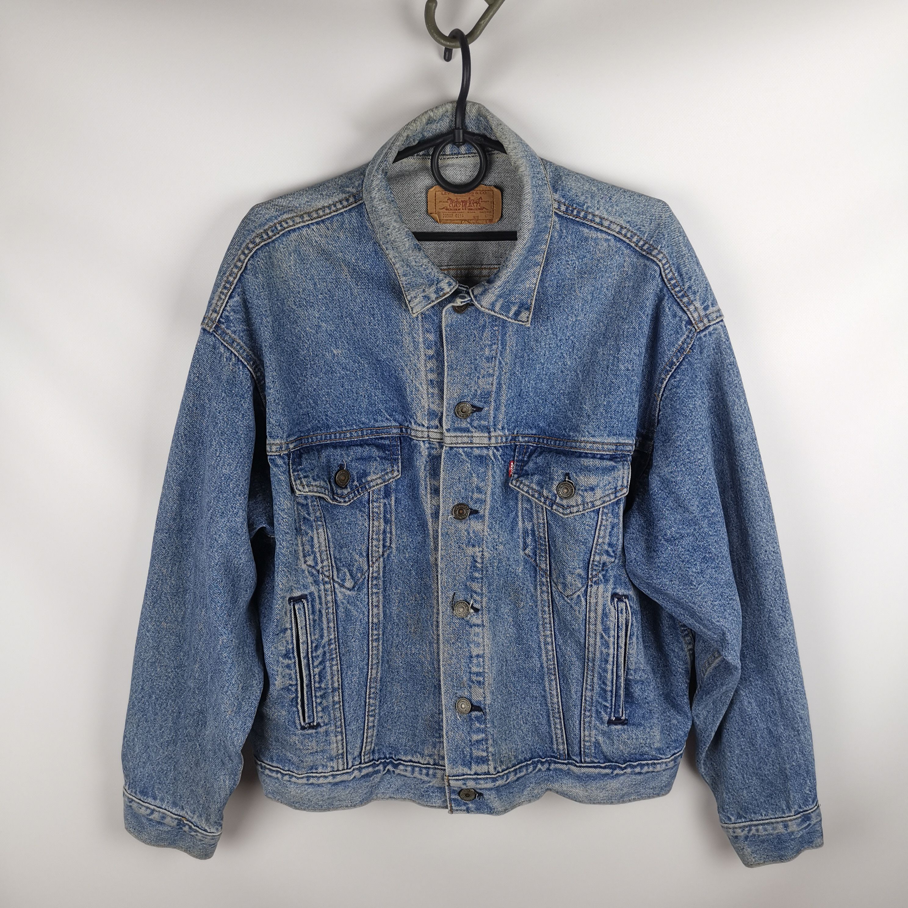 Levi's Levi's vintage 80s 90s blue denim rare made in USA jacket Size US L / EU 52-54 / 3 - 1 Thumbnail