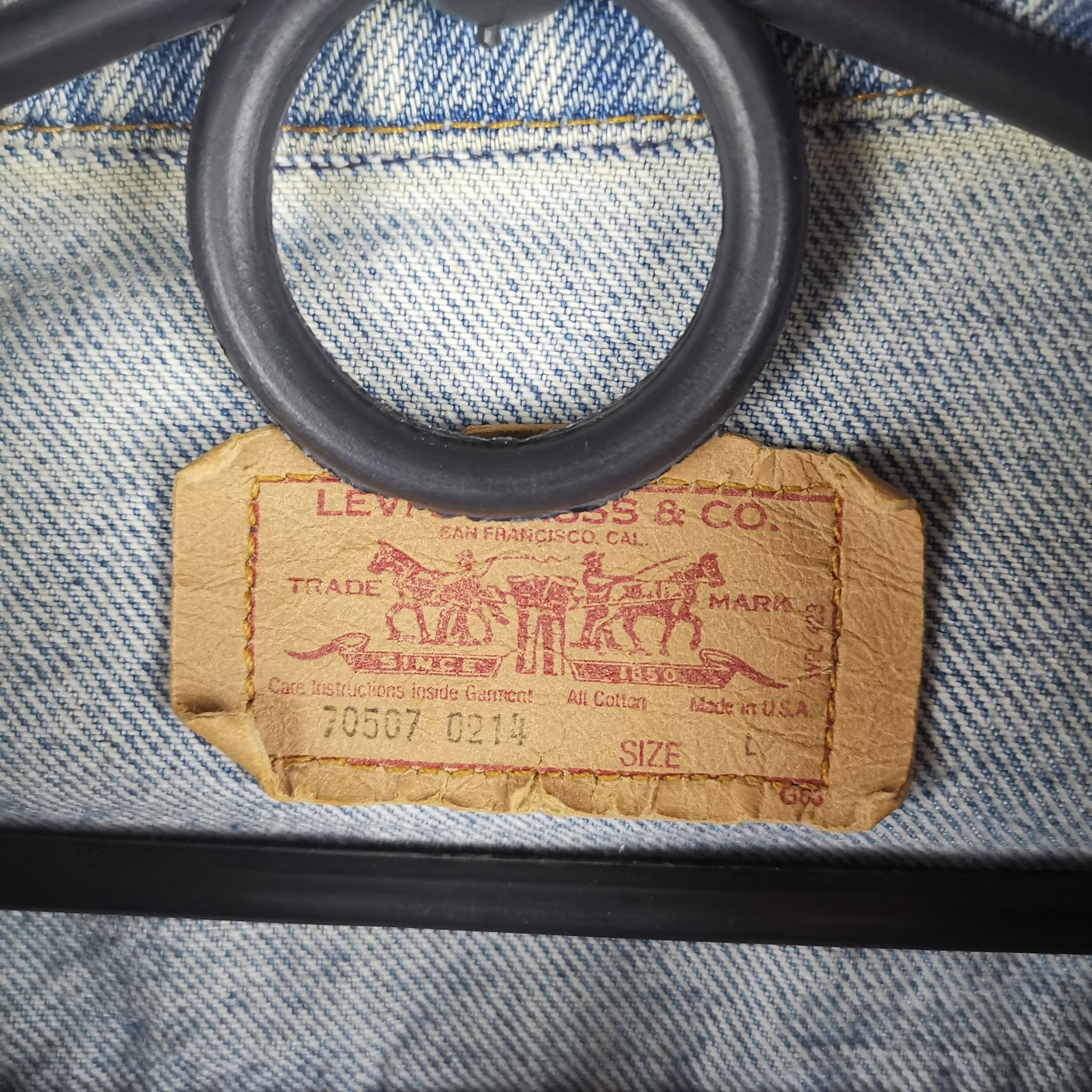 Levi's Levi's vintage 80s 90s blue denim rare made in USA jacket Size US L / EU 52-54 / 3 - 7 Thumbnail