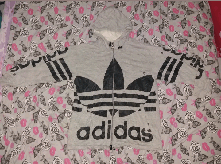 Adidas VINTAGE ADIDIAS BIG LOGO HOODIE Size US L / EU 52-54 / 3 - 1 Thumbnail