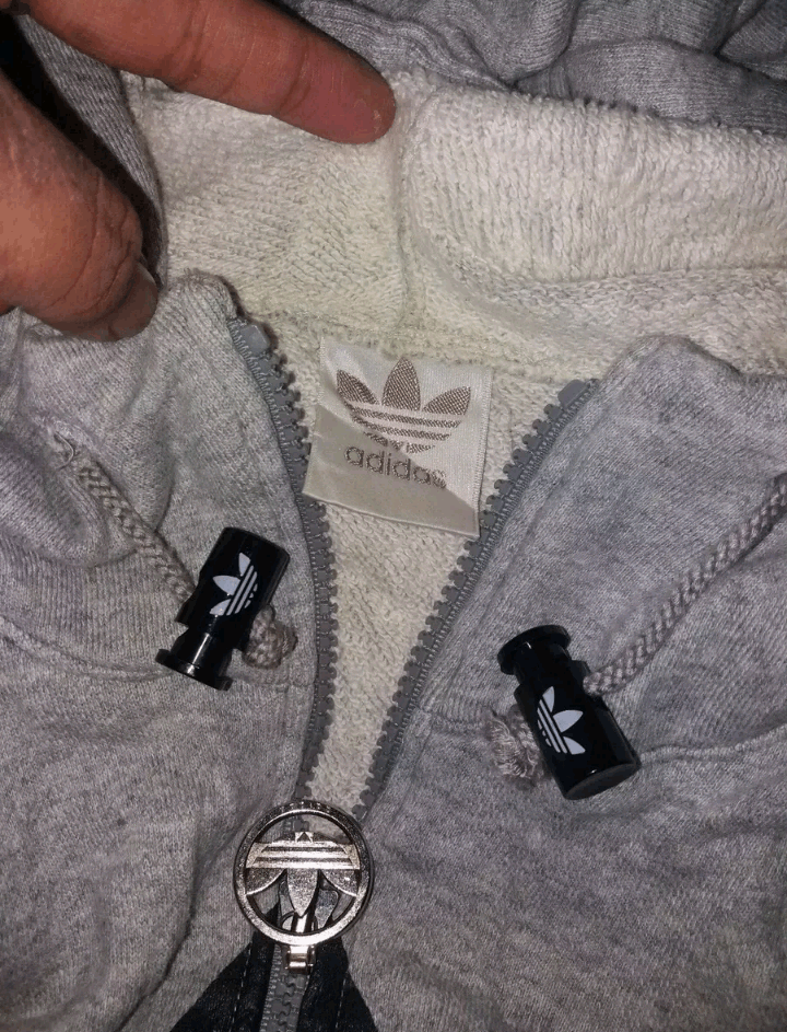 Adidas VINTAGE ADIDIAS BIG LOGO HOODIE Size US L / EU 52-54 / 3 - 4 Thumbnail