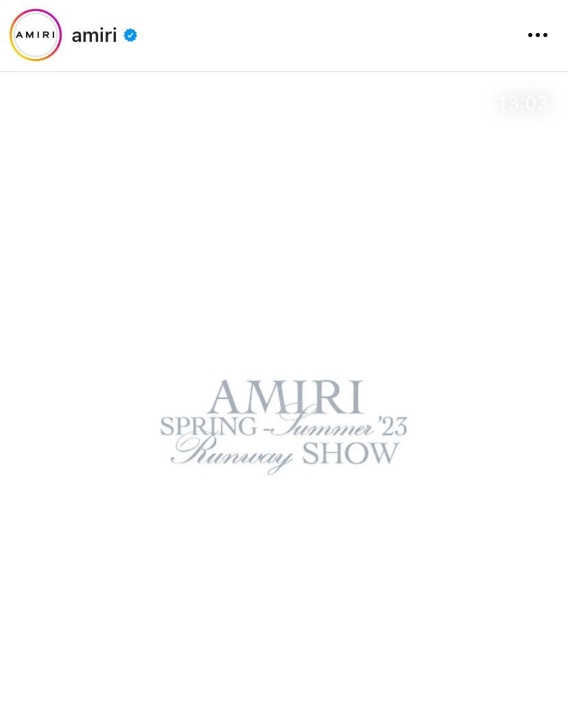 Amiri Amiri SS23 Fashion Show T-Shirt Size US M / EU 48-50 / 2 - 11 Thumbnail