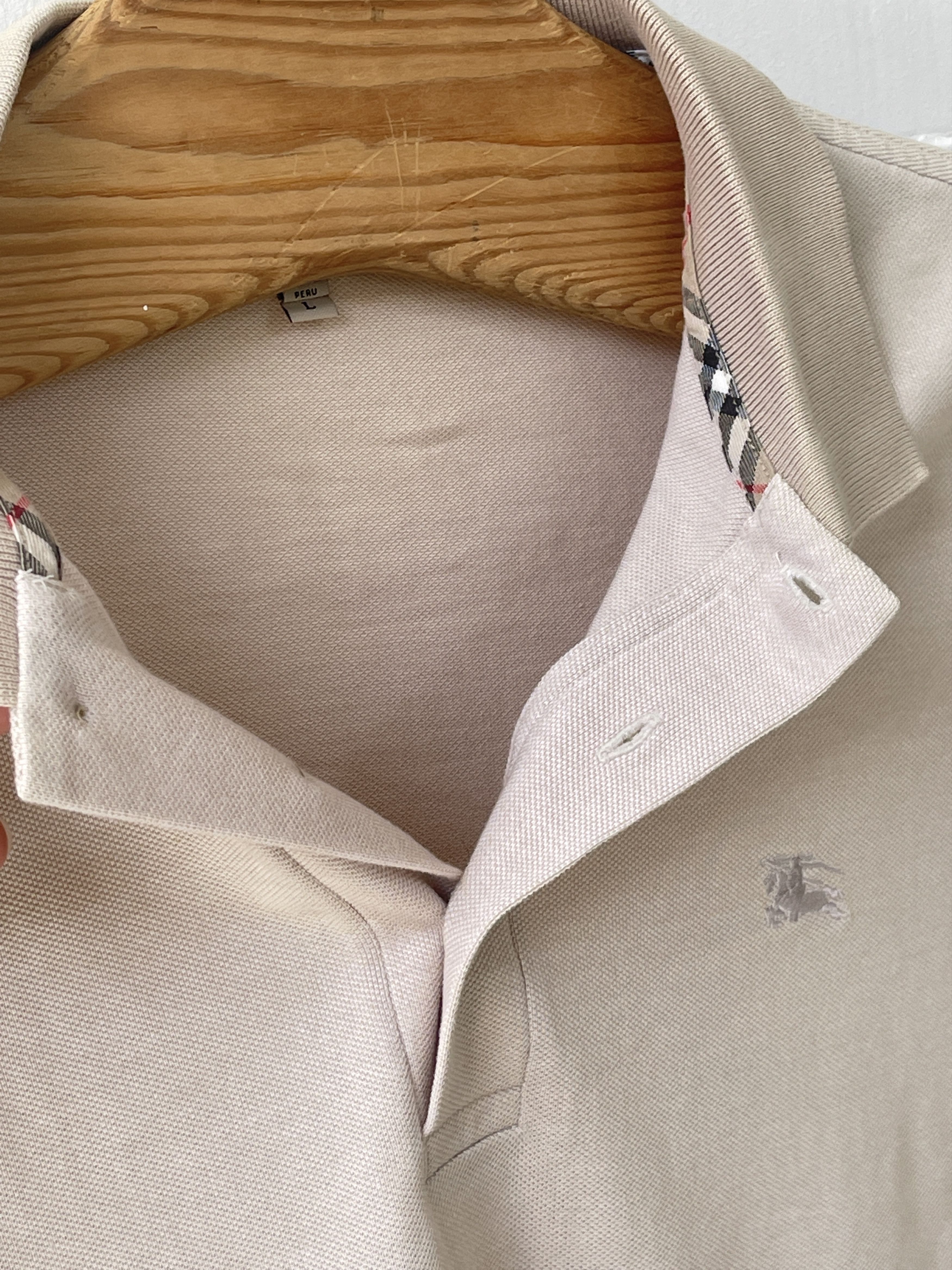 Burberry 🔥 Burberry London polo tshirt beige size S nova check Size US S / EU 44-46 / 1 - 4 Thumbnail