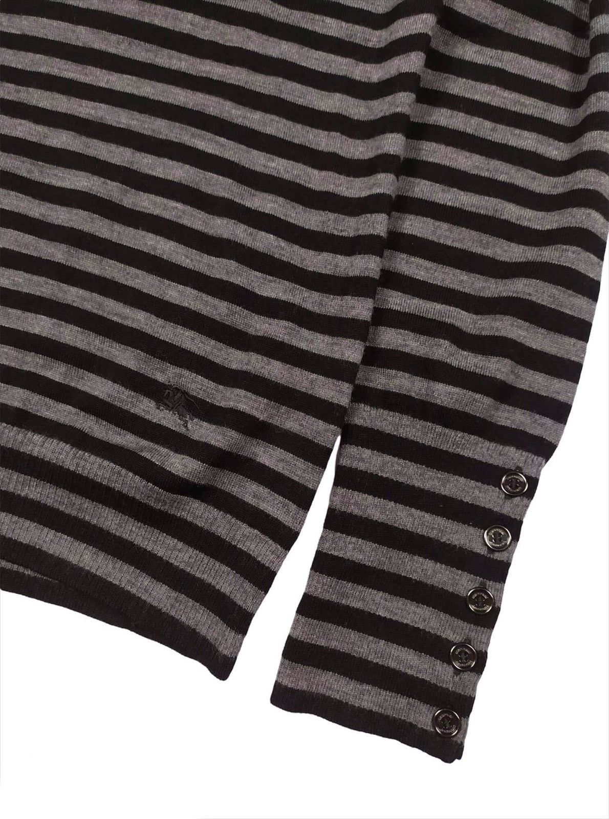 Burberry Burberry London Women Turtleneck Striped Long Sleeves Size XS / US 0-2 / IT 36-38 - 2 Thumbnail