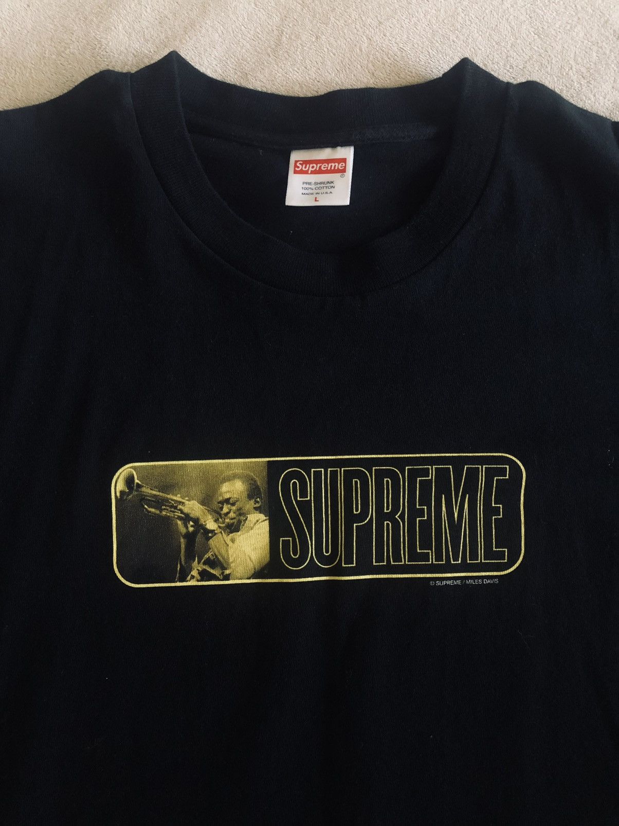 Supreme Supreme Miles Davis Tee 🎺 Large Size US L / EU 52-54 / 3 - 3 Thumbnail