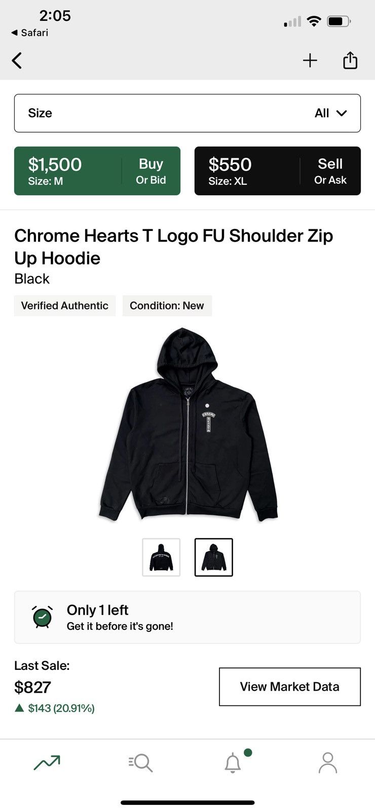 パーカー・フーディ Chrome Hearts T Logo FU Shoulder Zip Up Hoodie Chrome Hearts T Logo FU Shoulder Zip Up Hoodie (CHROME