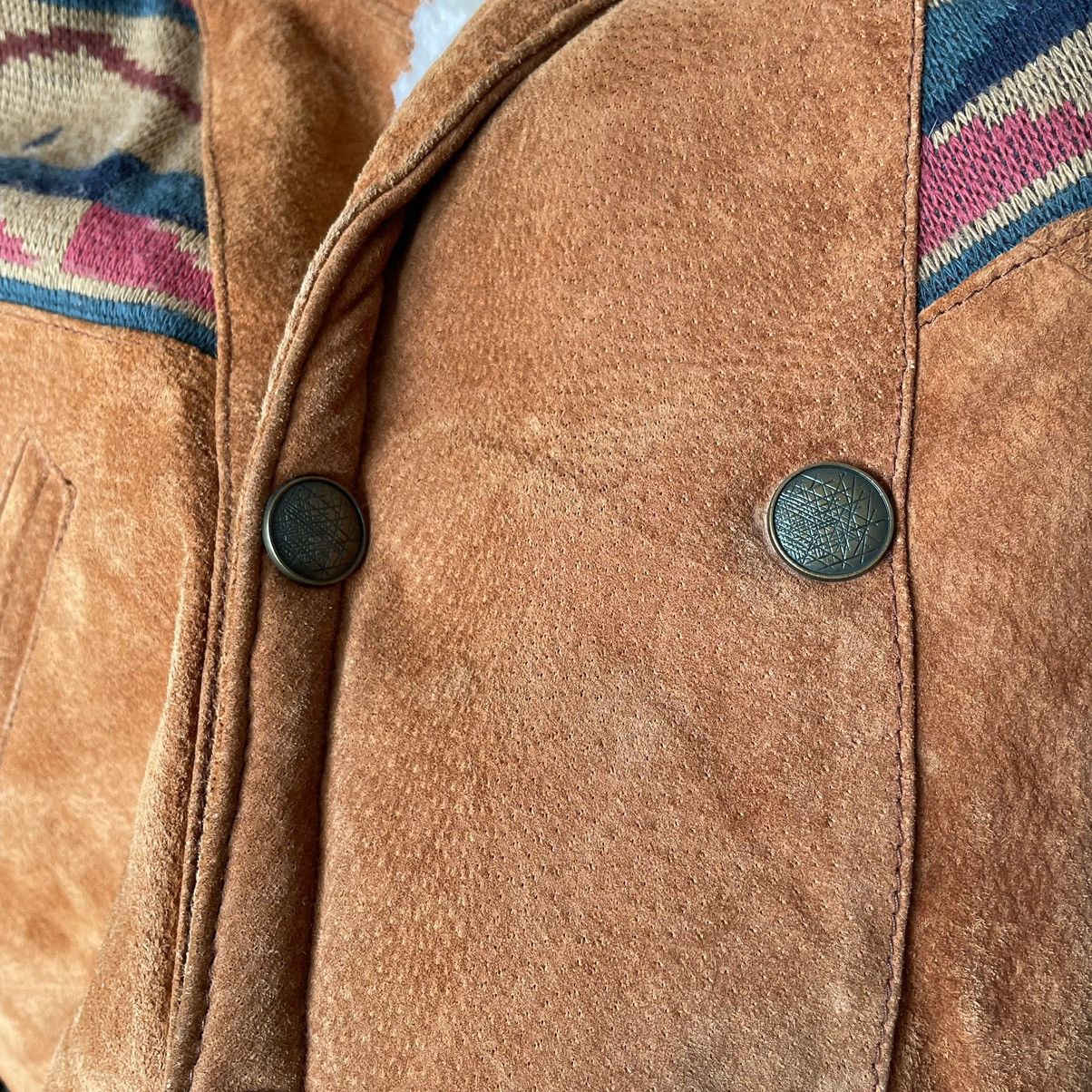 Japanese Brand Vintage Leather Bomber Aviator Jacket Size US L / EU 52-54 / 3 - 8 Thumbnail