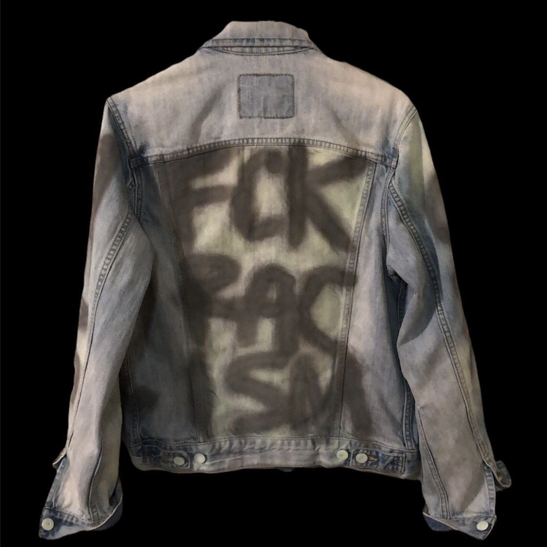 Gucci Kev Chino’ VEGA ‘F RACISM’ Peace Protest Denim Jacket Size US S / EU 44-46 / 1 - 6 Thumbnail