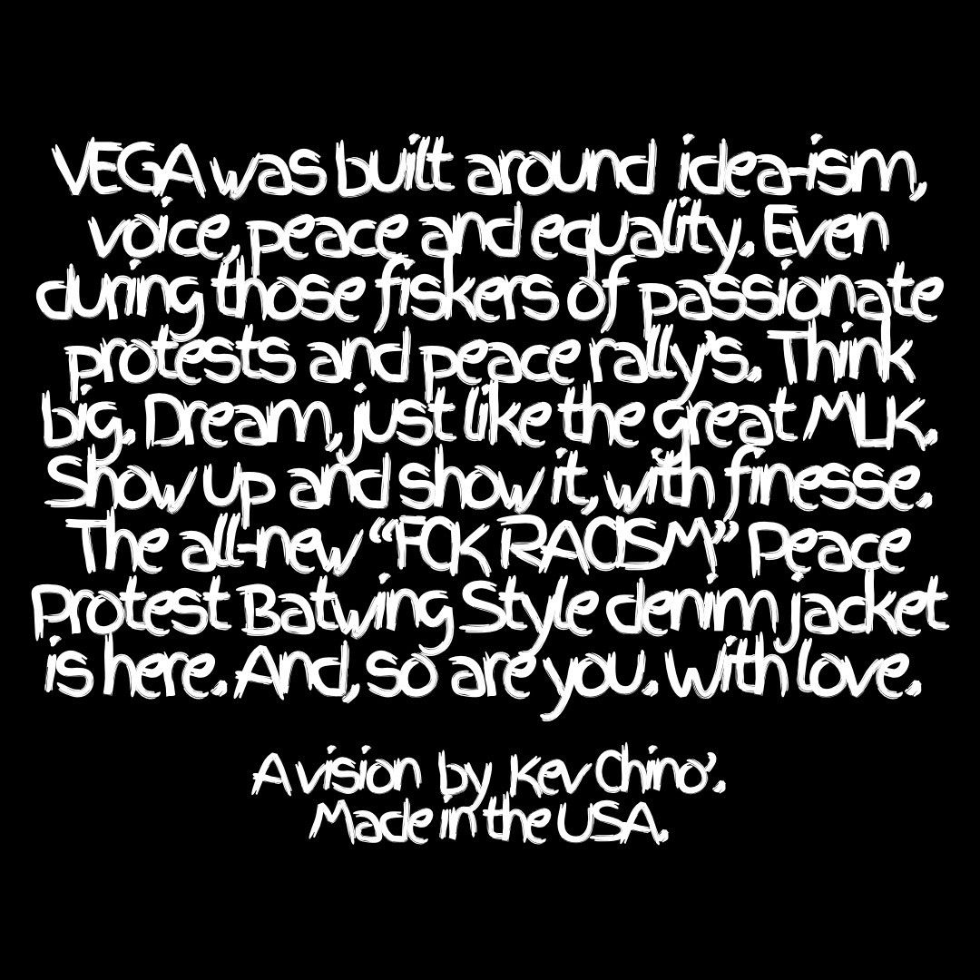Gucci Kev Chino’ VEGA ‘F RACISM’ Peace Protest Denim Jacket Size US S / EU 44-46 / 1 - 12 Thumbnail