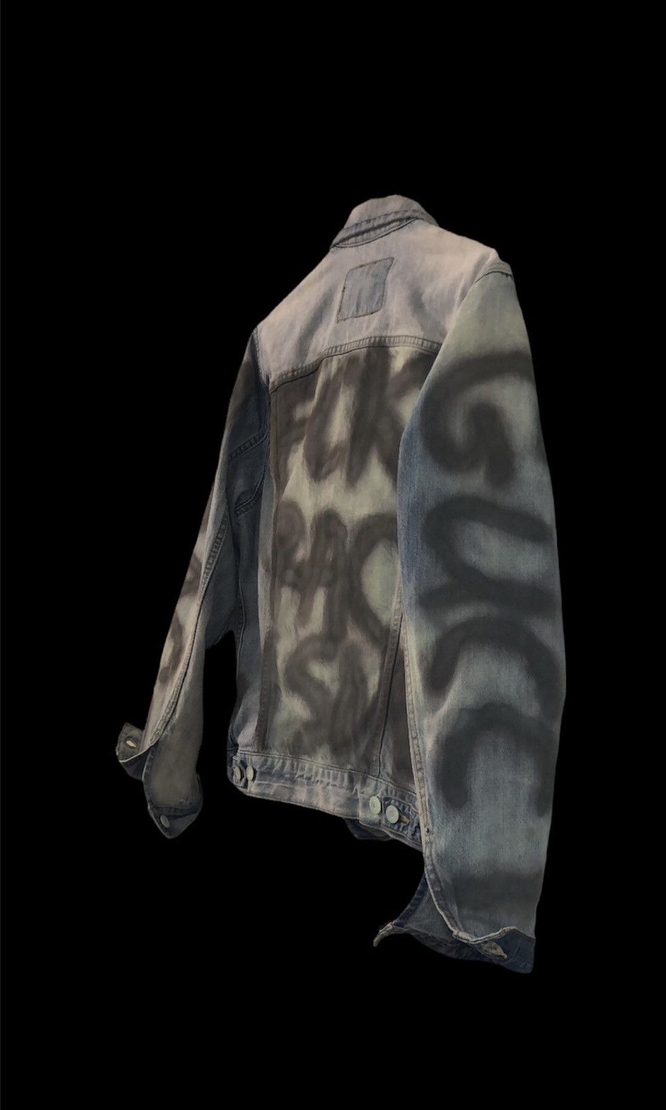 Gucci Kev Chino’ VEGA ‘F RACISM’ Peace Protest Denim Jacket Size US S / EU 44-46 / 1 - 2 Thumbnail