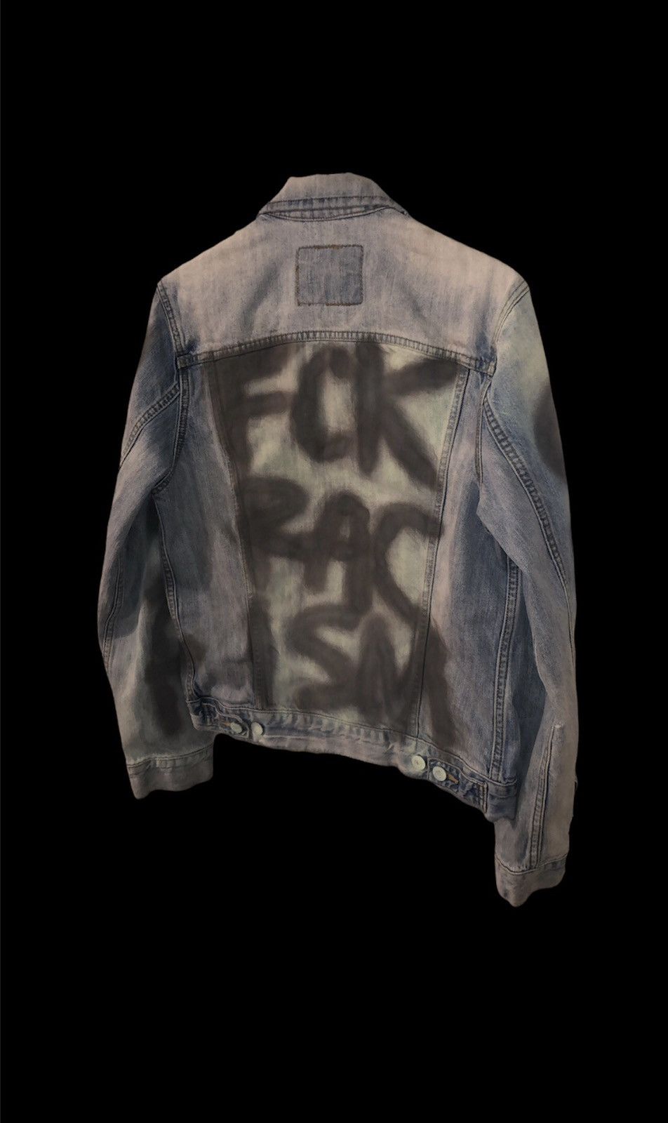 Gucci Kev Chino’ VEGA ‘F RACISM’ Peace Protest Denim Jacket Size US S / EU 44-46 / 1 - 4 Thumbnail