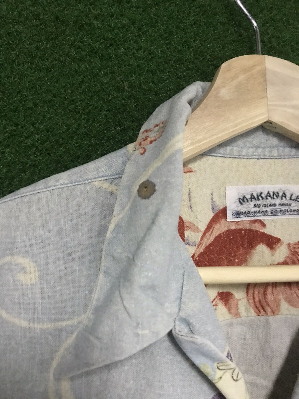 Vintage VINTAGE HAWAII MAKANA LEI SHIRT BUTTON UP FISH BIG LOGI Size US L / EU 52-54 / 3 - 6 Thumbnail