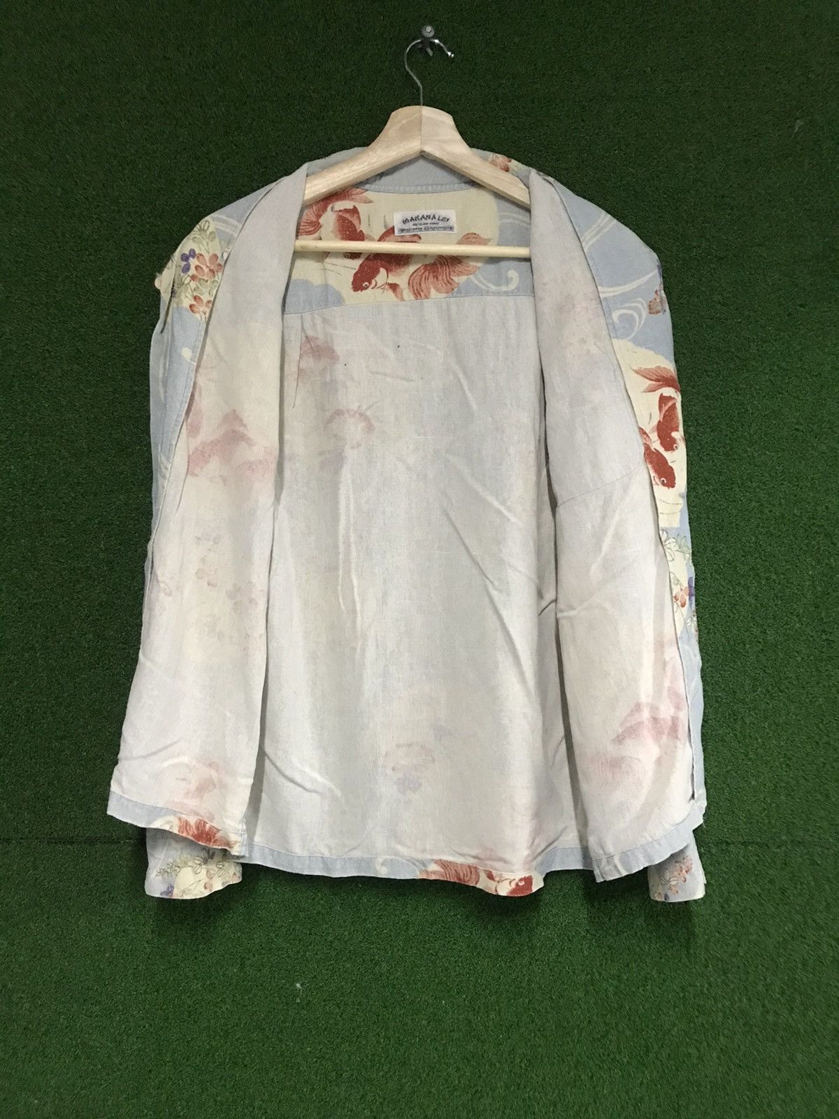 Vintage VINTAGE HAWAII MAKANA LEI SHIRT BUTTON UP FISH BIG LOGI Size US L / EU 52-54 / 3 - 8 Thumbnail