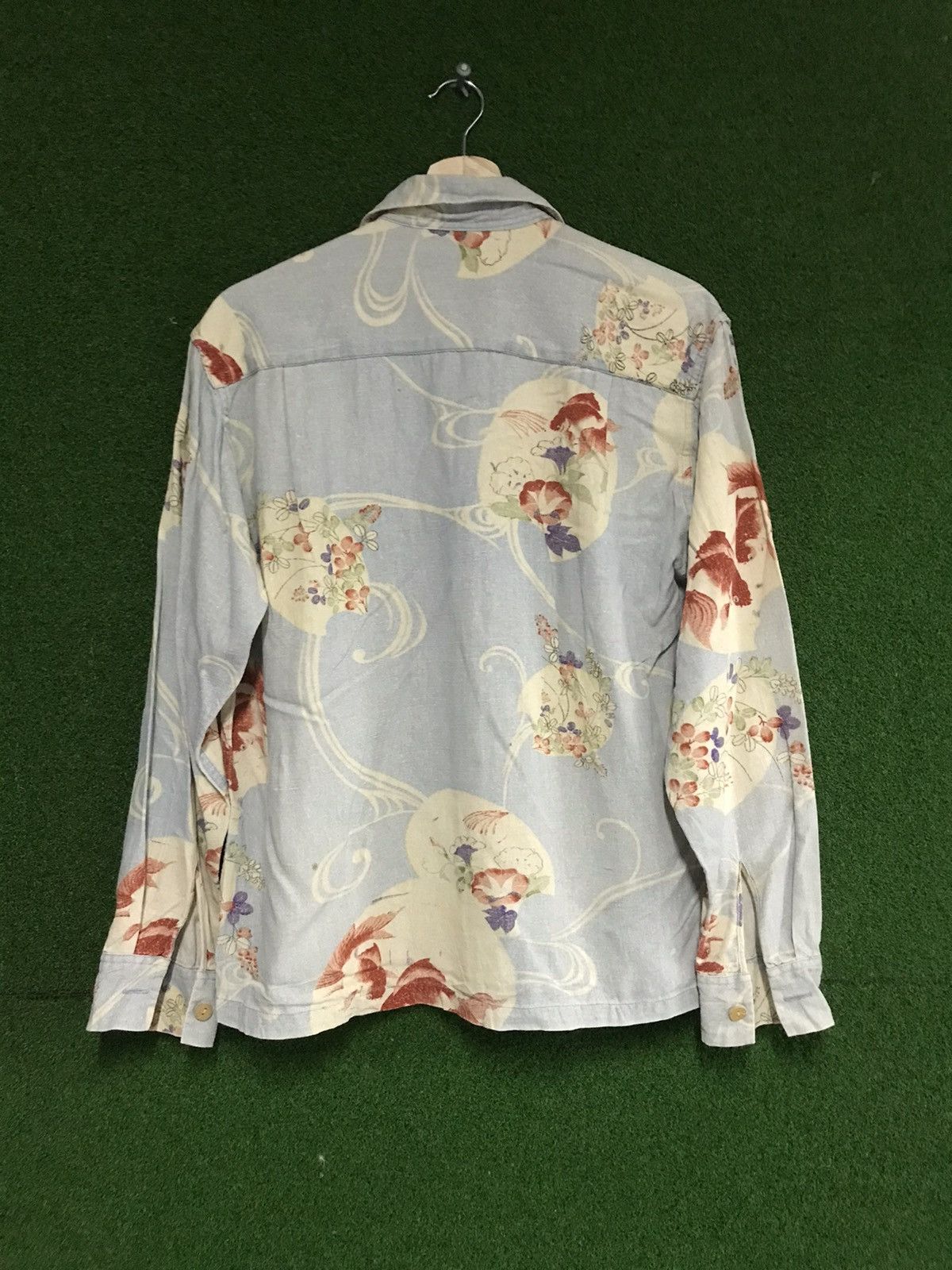 Vintage VINTAGE HAWAII MAKANA LEI SHIRT BUTTON UP FISH BIG LOGI Size US L / EU 52-54 / 3 - 7 Thumbnail