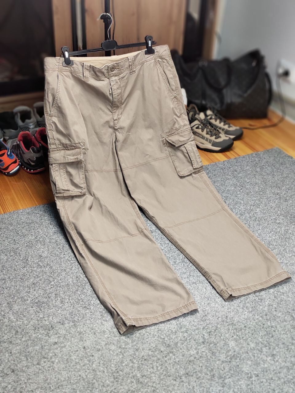 Japanese Brand Vintage 90's Cargo Pants Travis Scott Japan Pocket Beige Size US 36 / EU 52 - 17 Thumbnail