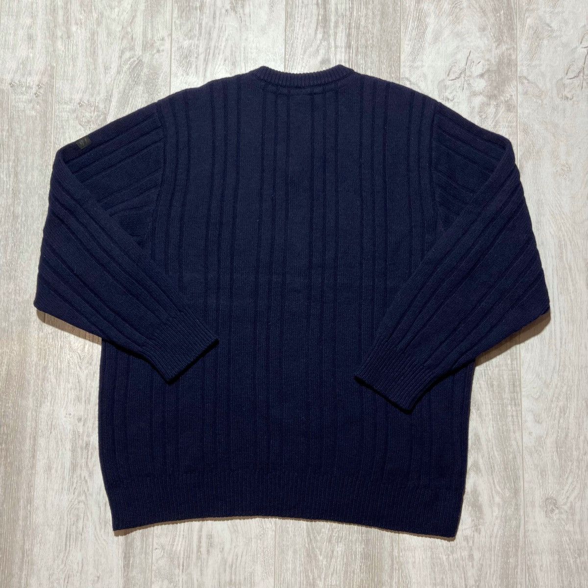 Burberry Vintage 90s Burberry Ribbed Wool Sweater Size US XL / EU 56 / 4 - 8 Thumbnail